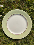 Plat à tarte Salins "Isoard" – Motif quadrillé vert, Ø 27 cm