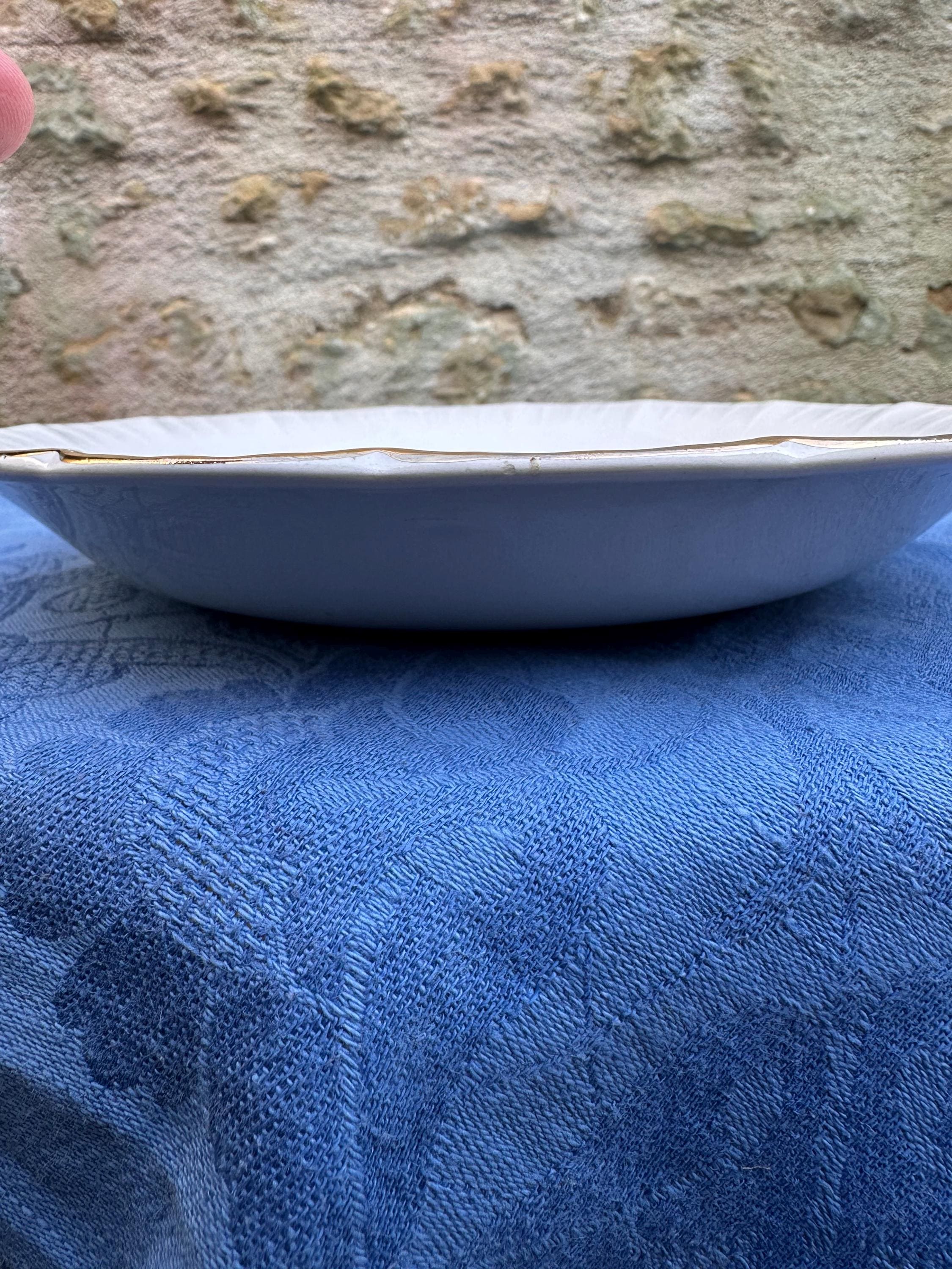 Antique Digoin & Sarreguemines Soup Plates – Rapsodie Model Set of 8