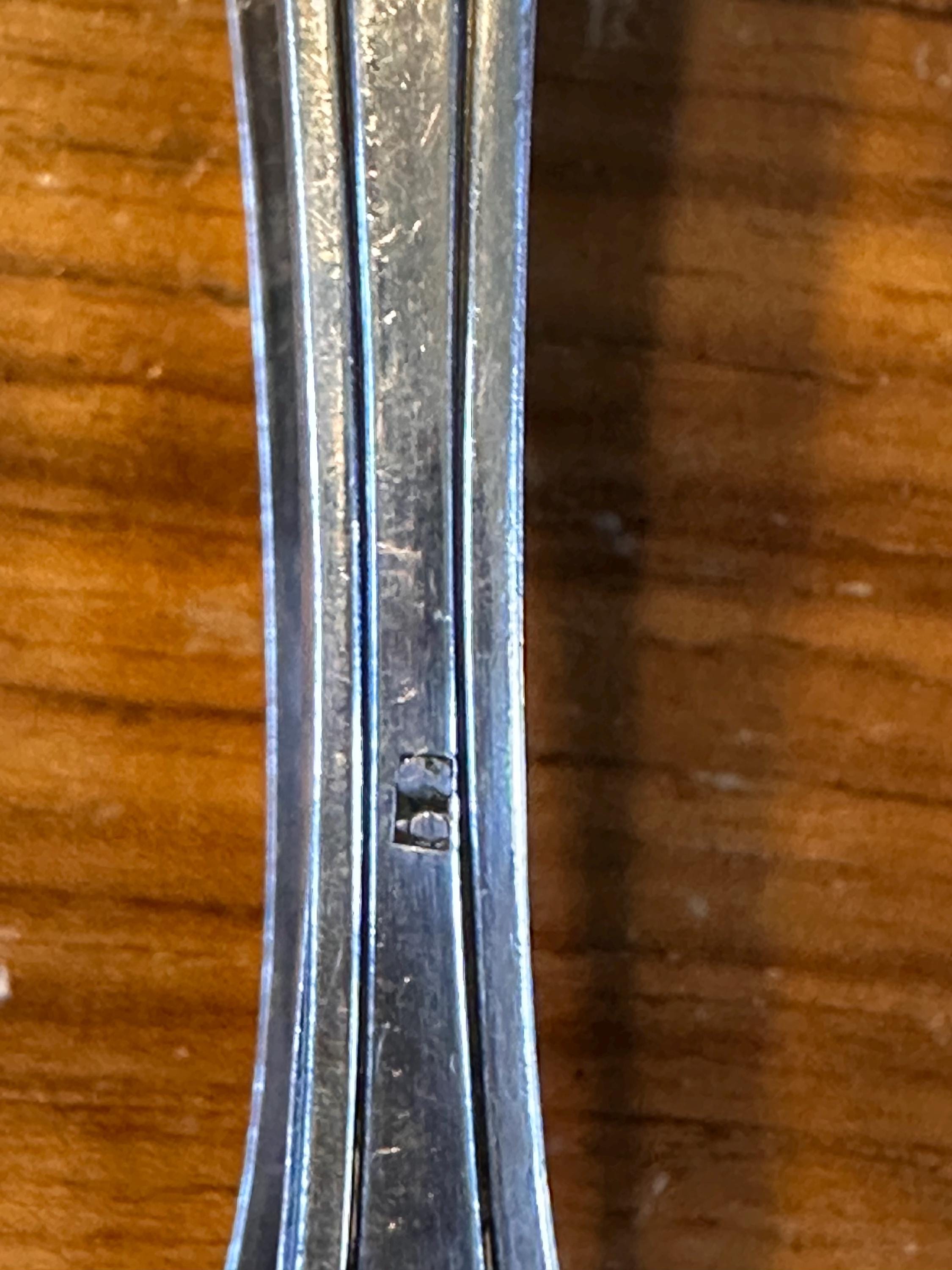 Antique silver-plated sugar tongs – Art Deco style