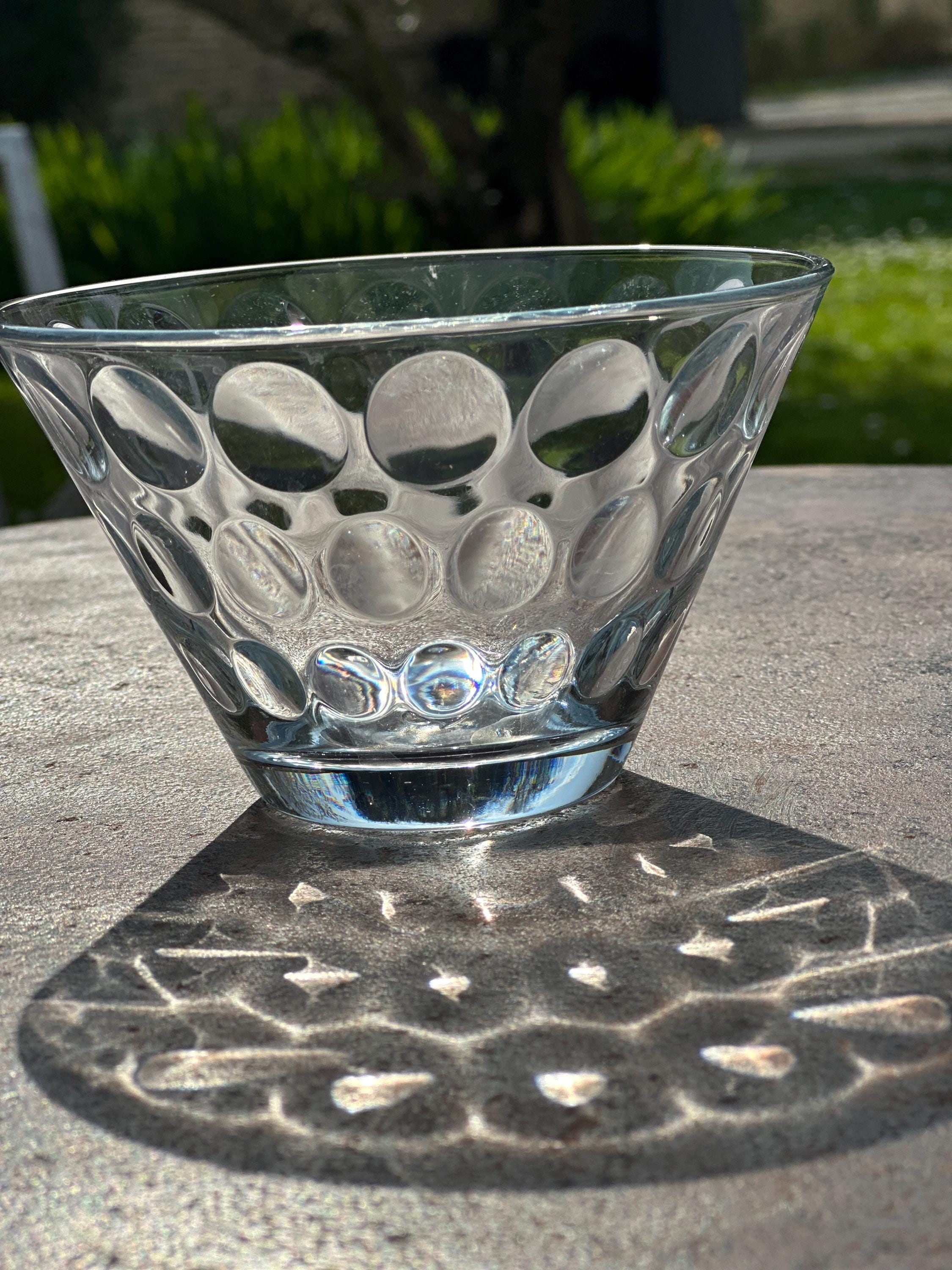 Bols Duralex Vintage – Verre Trempé à Relief "Bulles" – Design Français Années 70 – Lot de 2