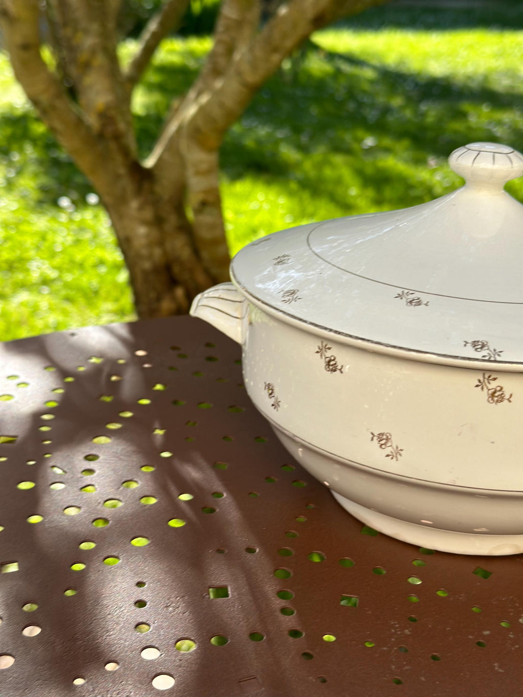 Soupière ancienne Digoin & Sarreguemines – Modèle Galibier