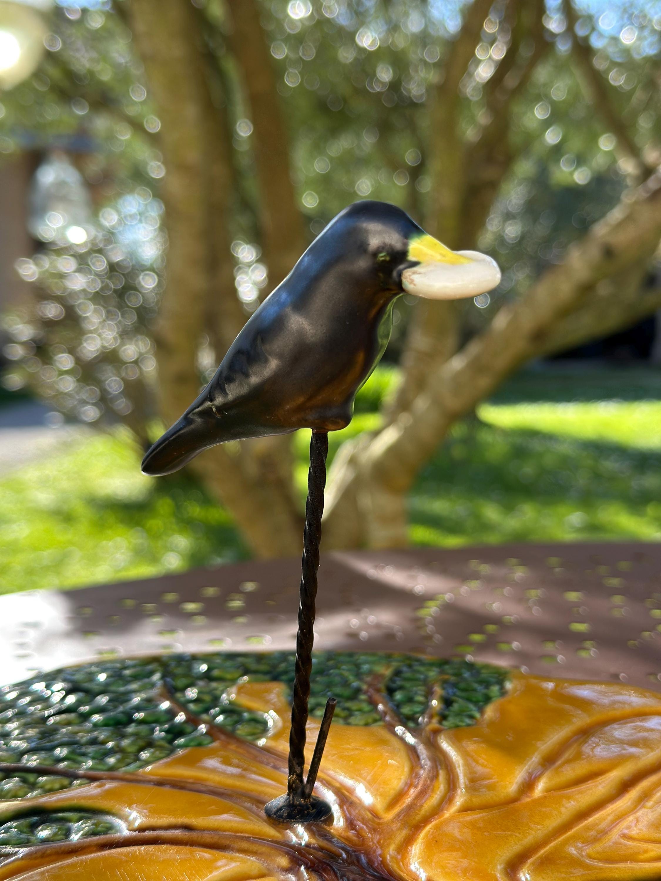 Vintage Vallauris ceramic cheese platter – The Crow and the Fox
