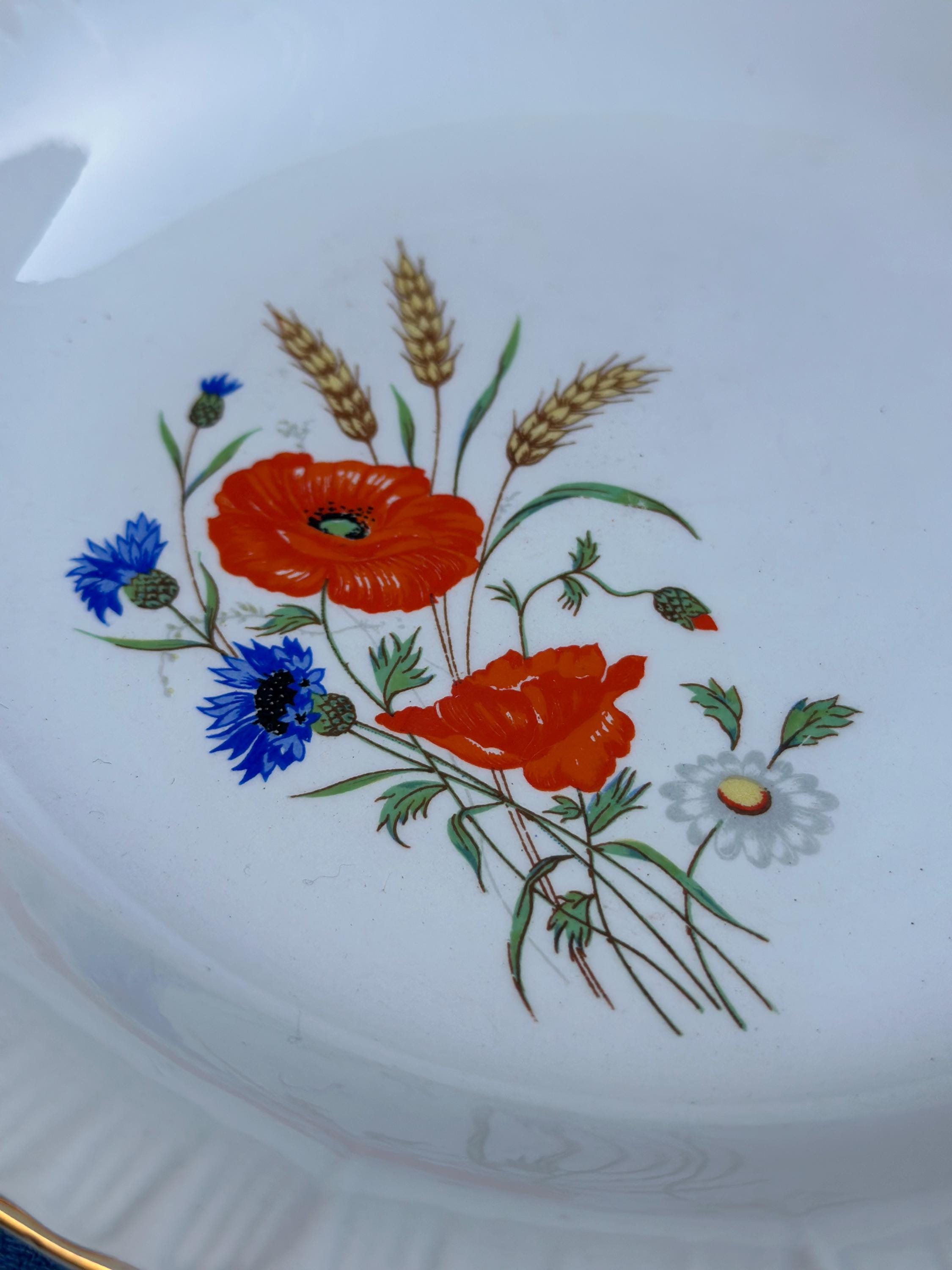 Antique Digoin & Sarreguemines Soup Plates – Rapsodie Model Set of 8