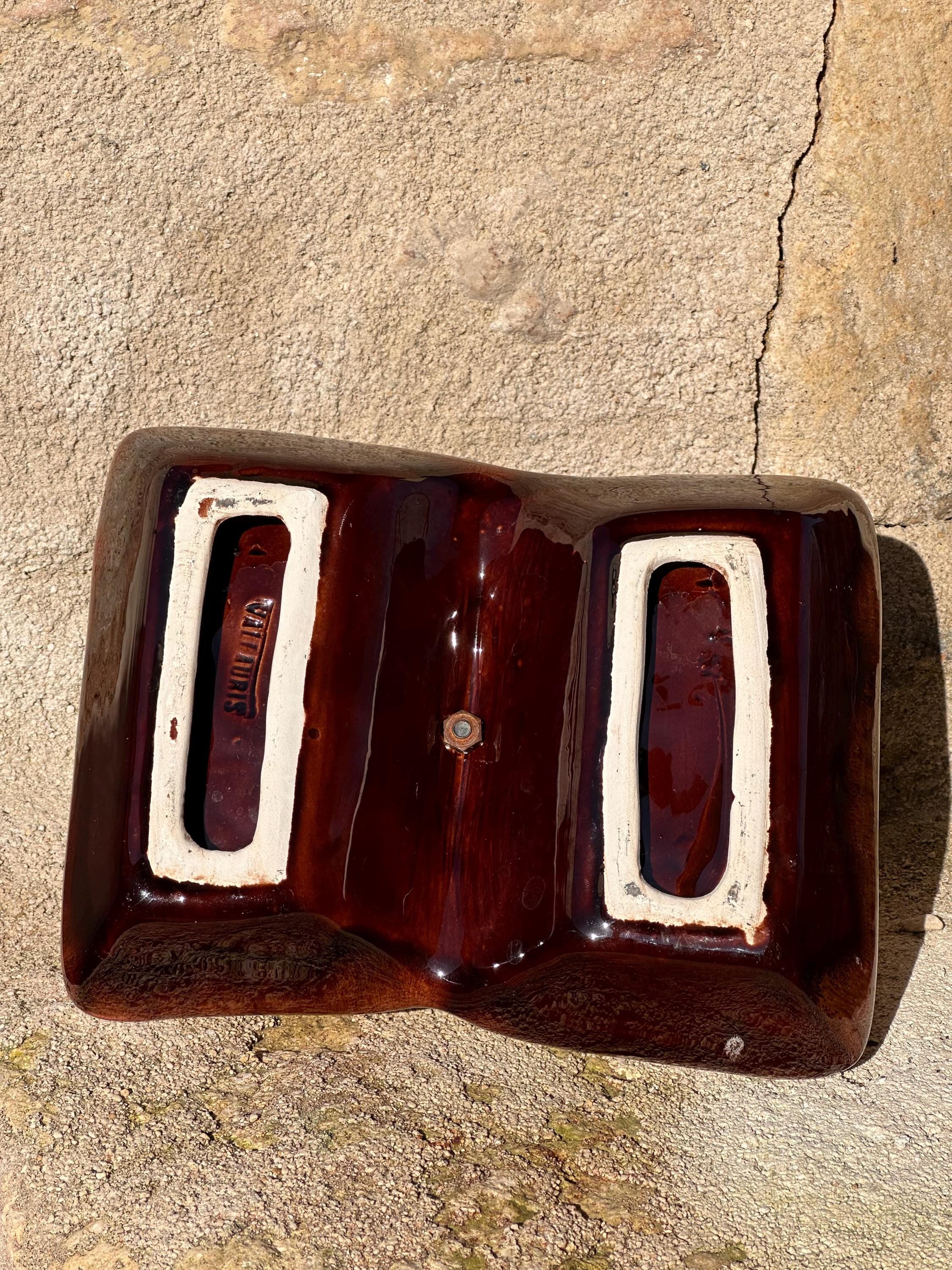 Plat à compartiments vintage en céramique de Vallauris