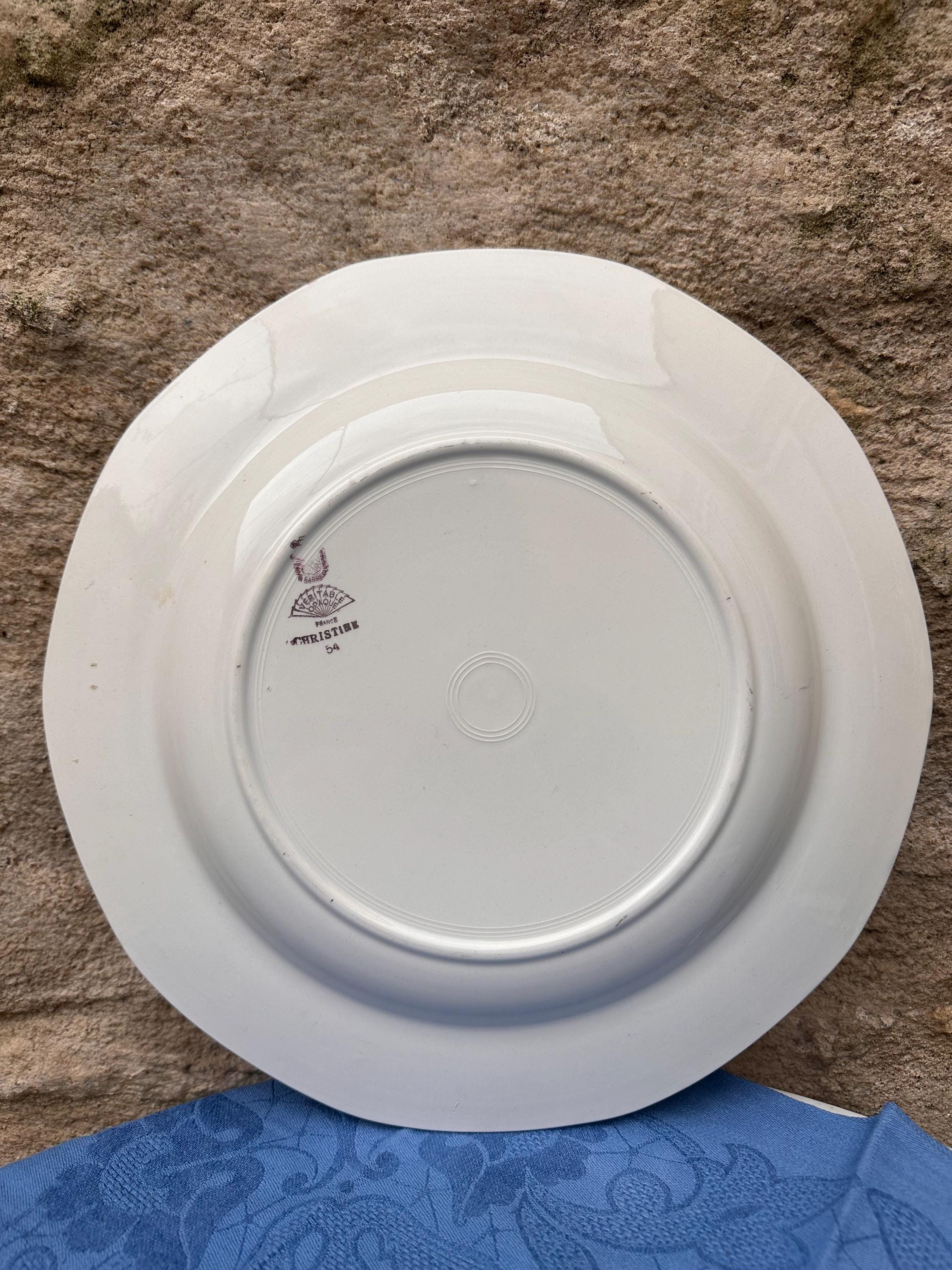 Vintage Digoin & Sarreguemines Serving Dish – Christine Model
