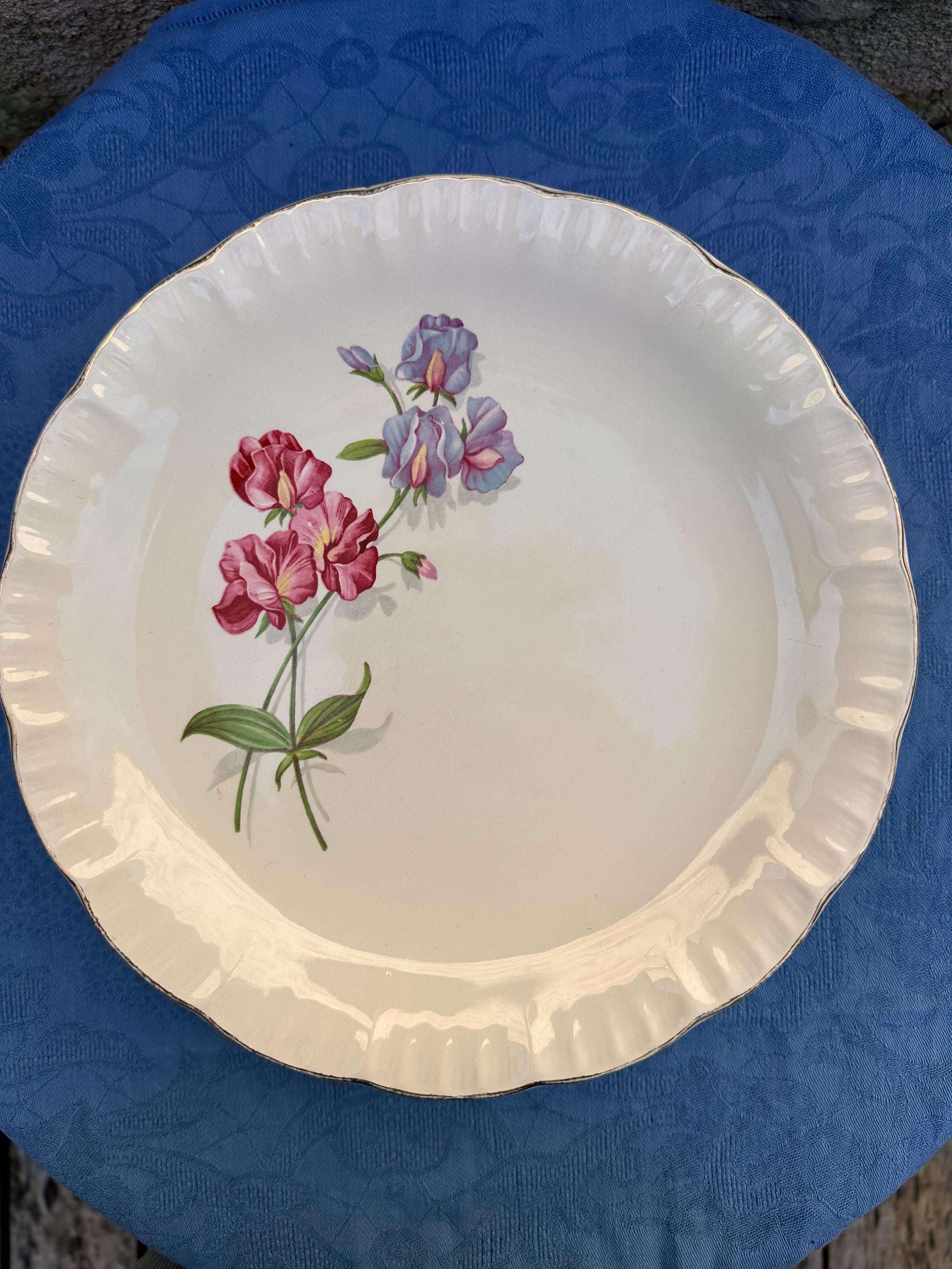8 antique Digoin & Sarreguemines plates – Cléo pattern