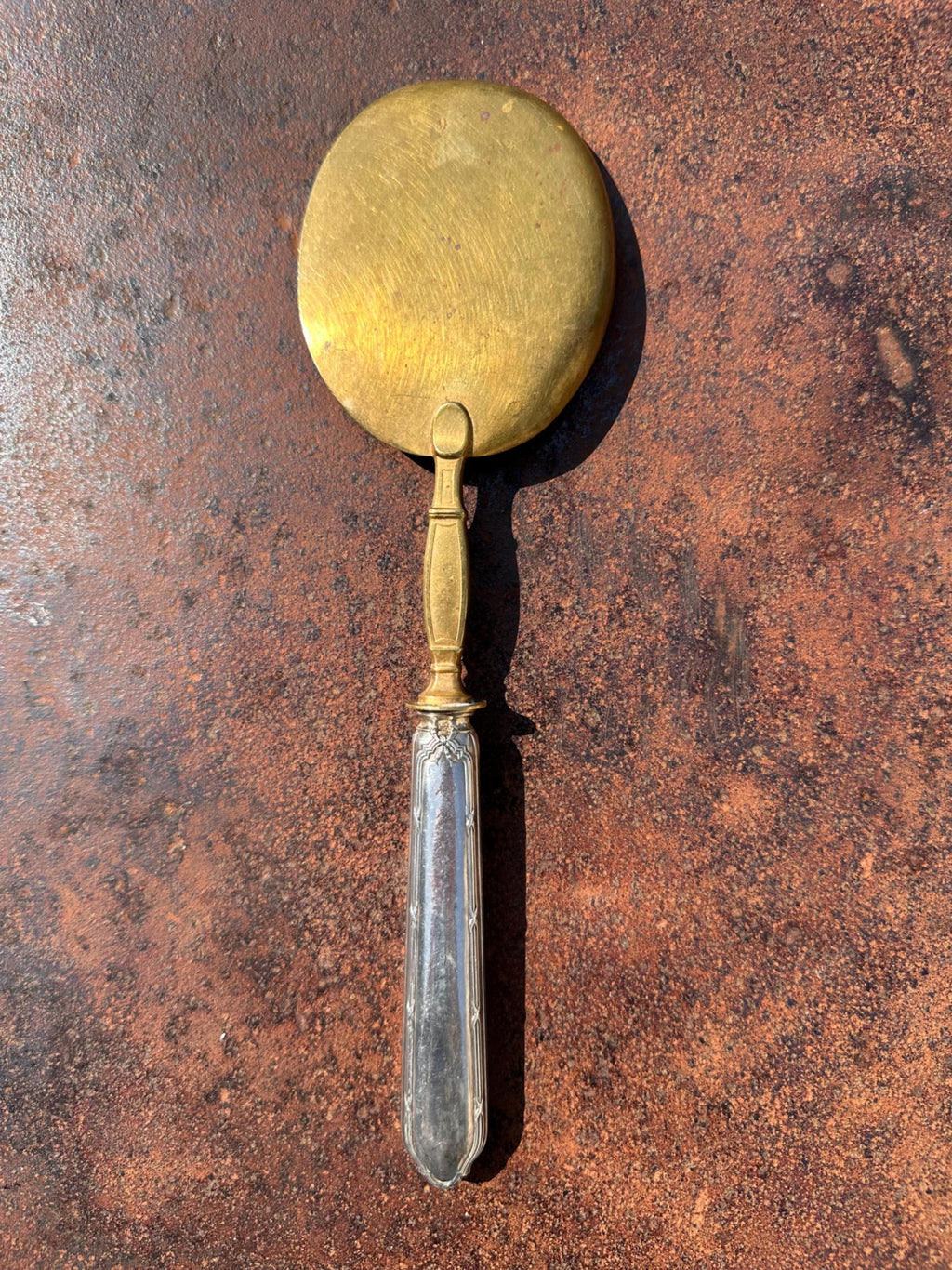 Pelle à glace ancienne en argent et vermeil Hénin & Cie – Style Louis XVI