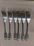 6 fourchettes en métal argenté Gabriel Gay Grenoble – Modèle Filet