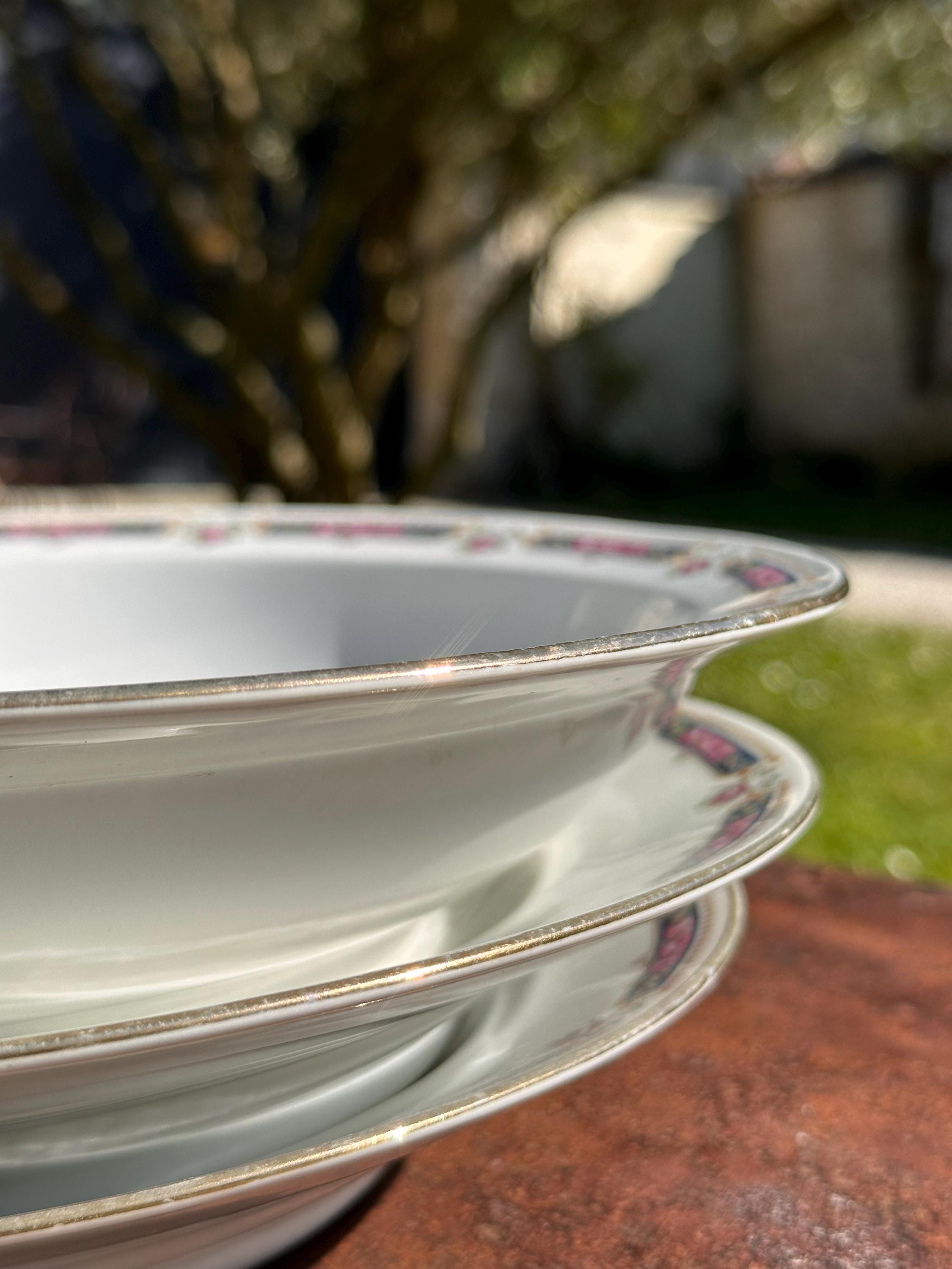 Grand plat creux Bernardaud Limoges – Porcelaine ancienne
