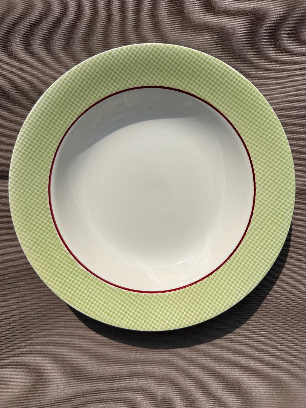 6 assiettes creuses anciennes Salins – Modèle Isoard