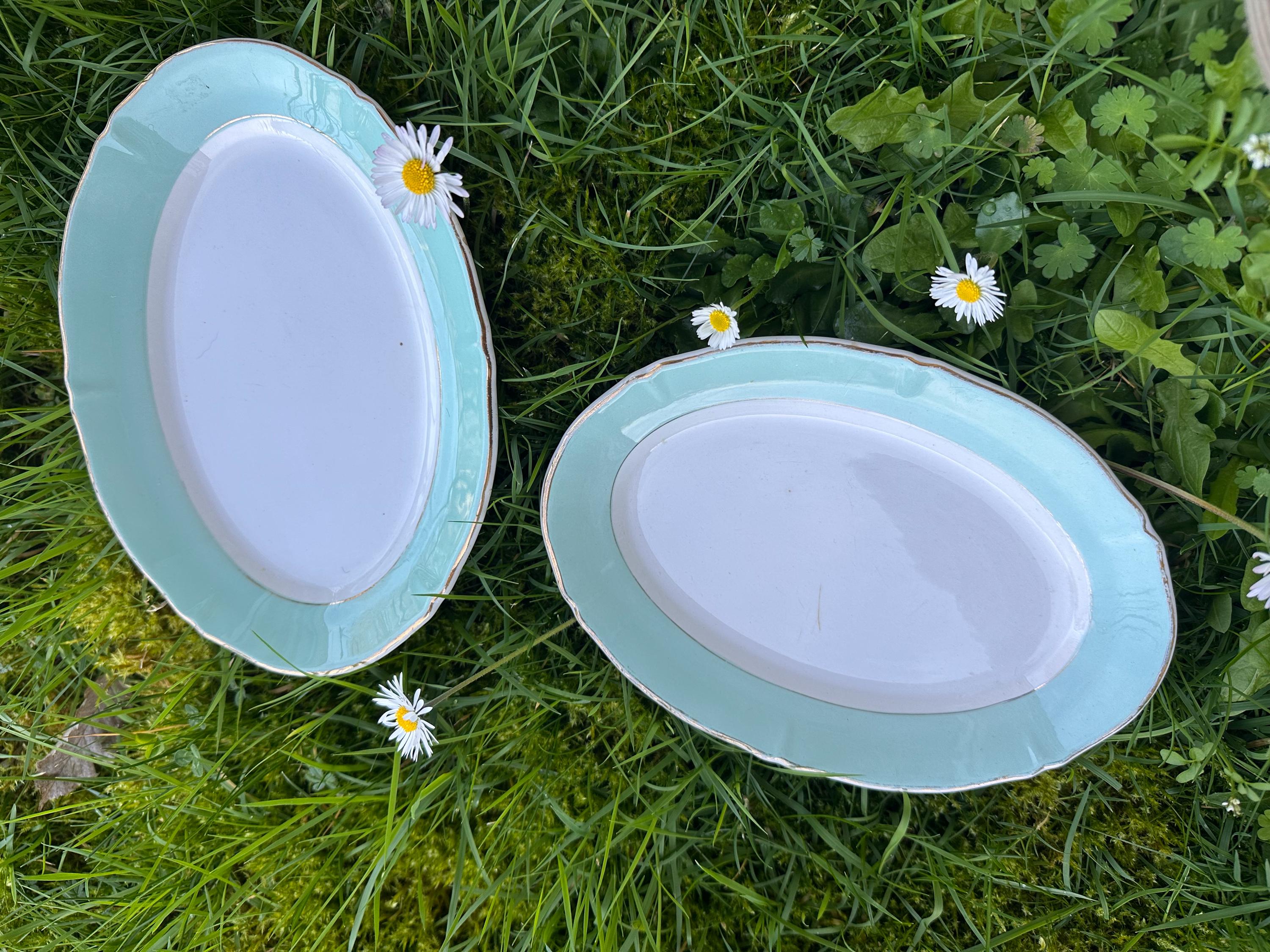 Lot de 2 Raviers Ceranord Saint-Amand "Chambord" – Semi-Porcelaine Vintage