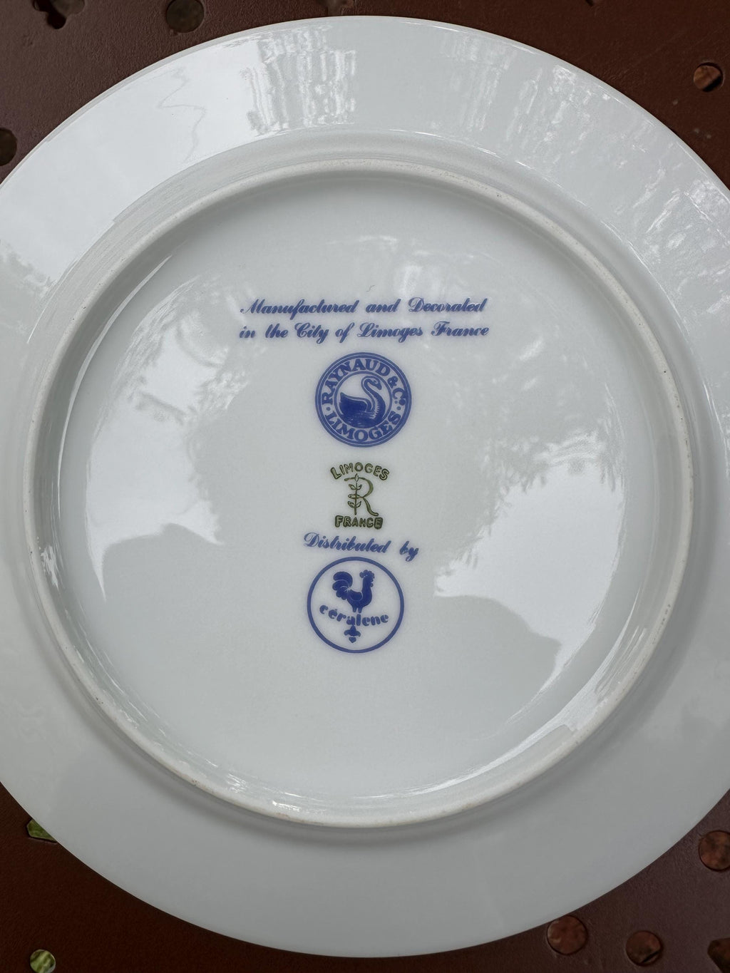 6 assiettes à dessert Raynaud Limoges – Modèle Céralène