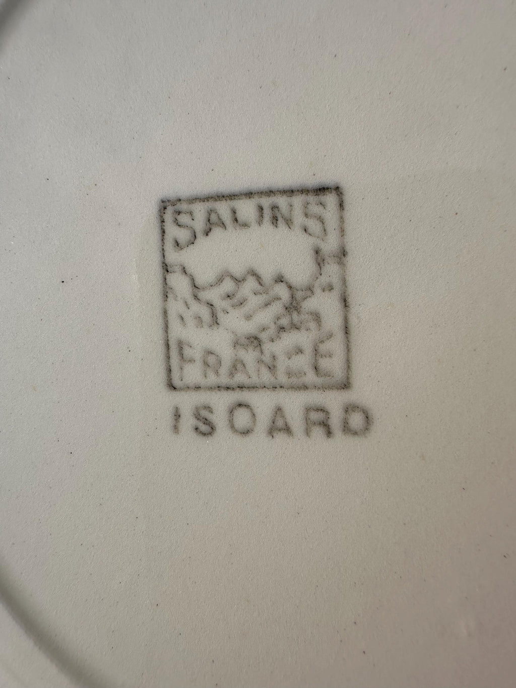 6 assiettes creuses anciennes Salins – Modèle Isoard