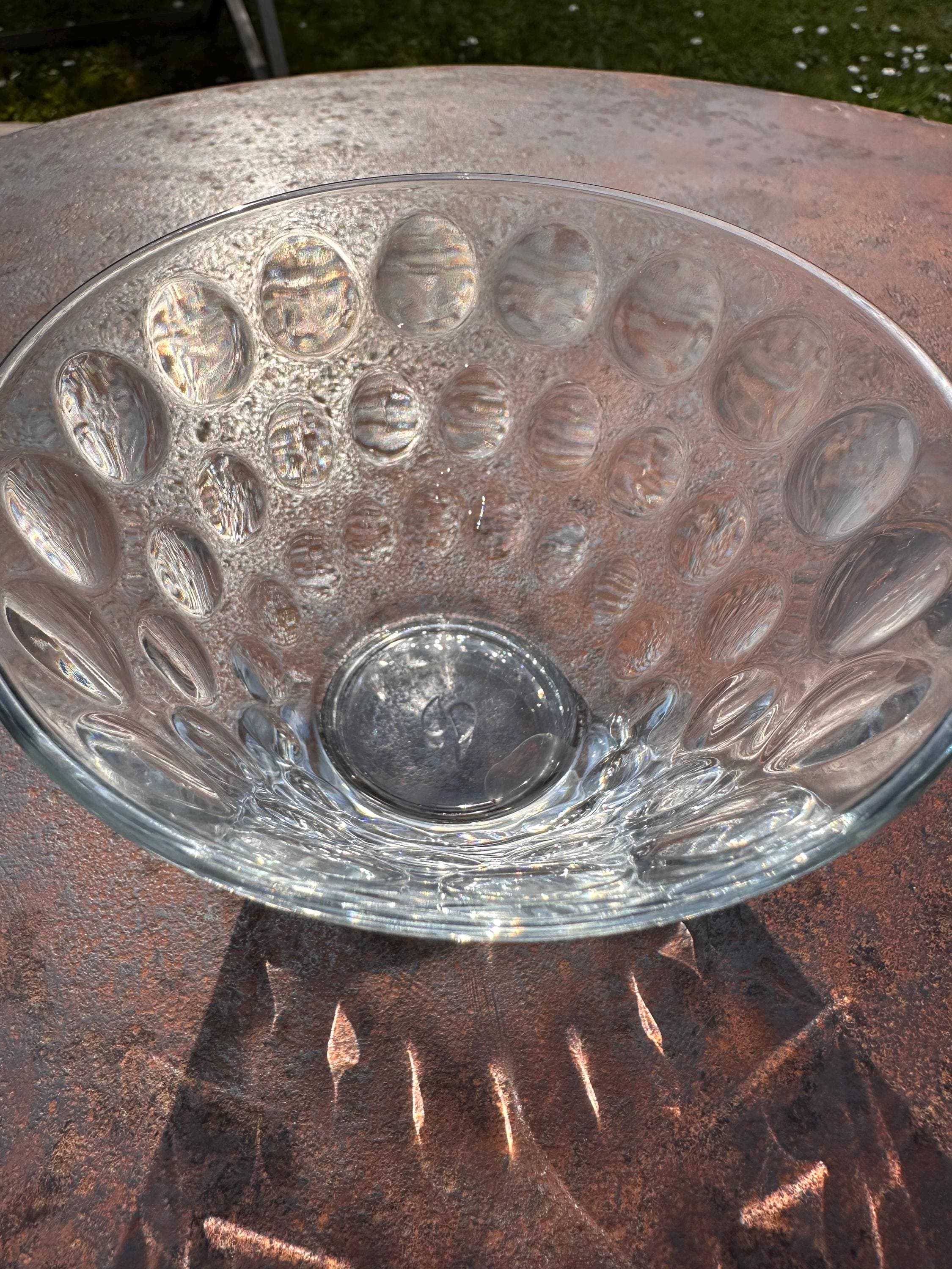 Bols Duralex Vintage – Verre Trempé à Relief "Bulles" – Design Français Années 70 – Lot de 2