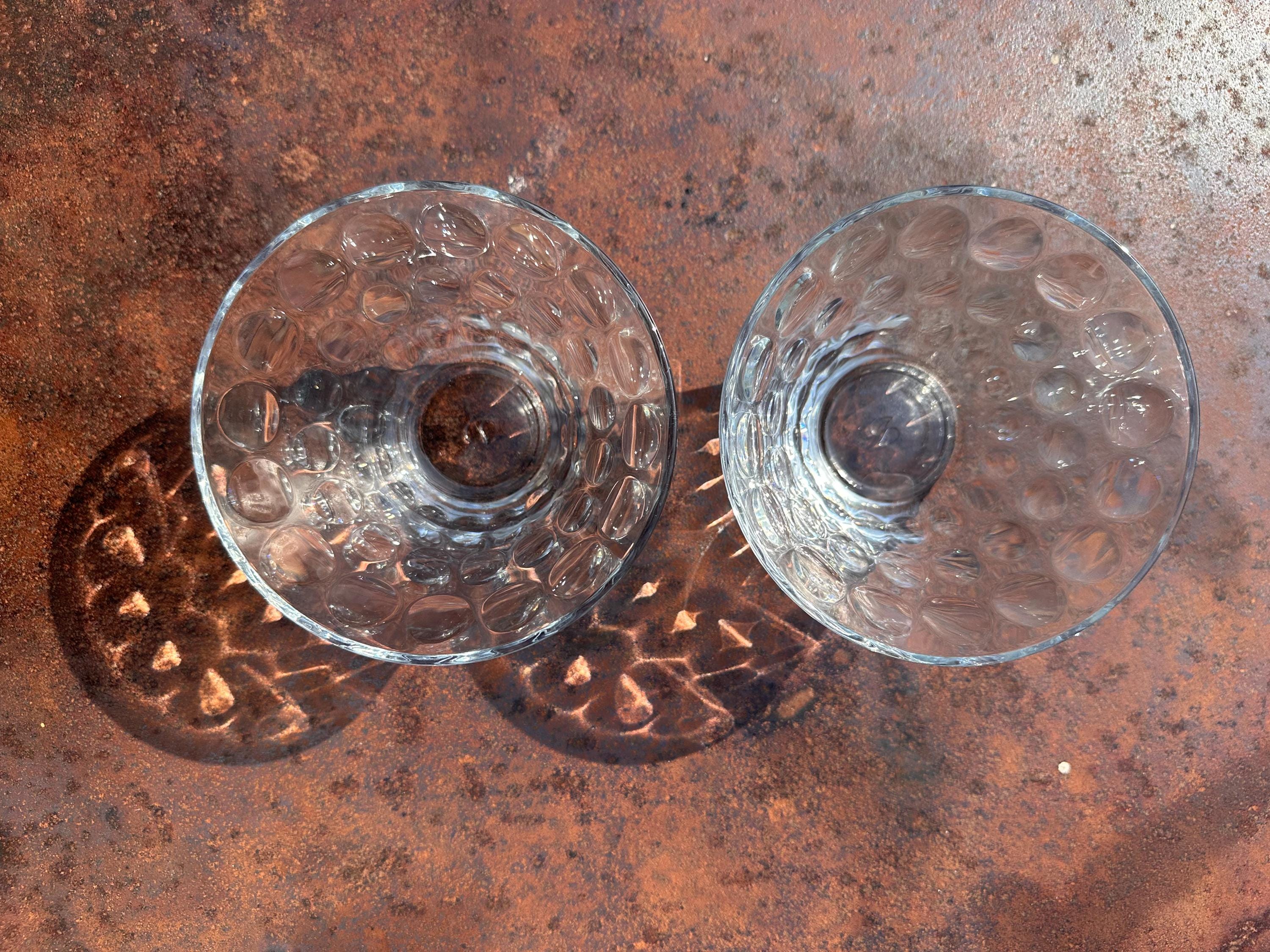 Bols Duralex Vintage – Verre Trempé à Relief "Bulles" – Design Français Années 70 – Lot de 2