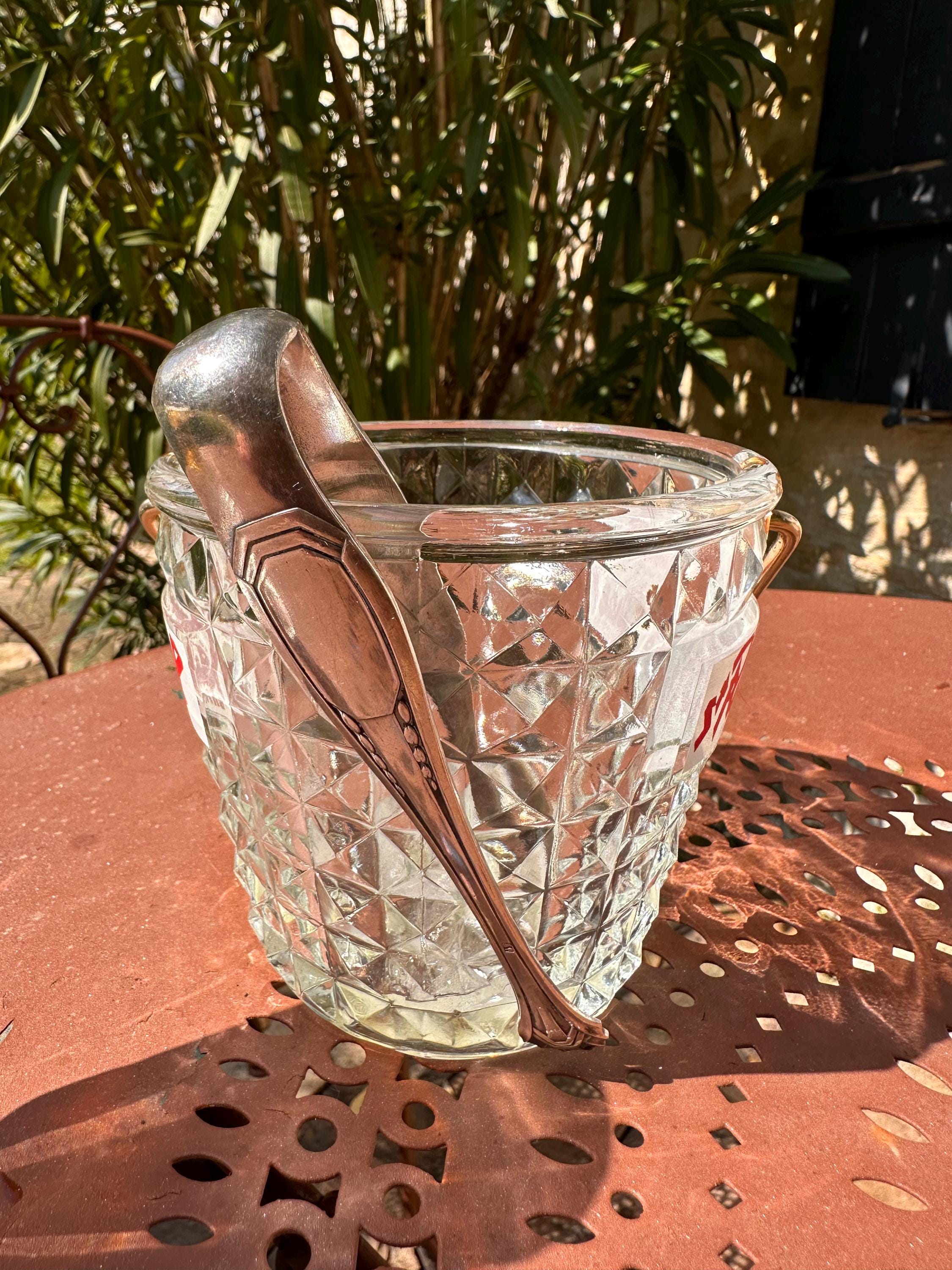 Antique silver-plated sugar tongs – Art Deco style