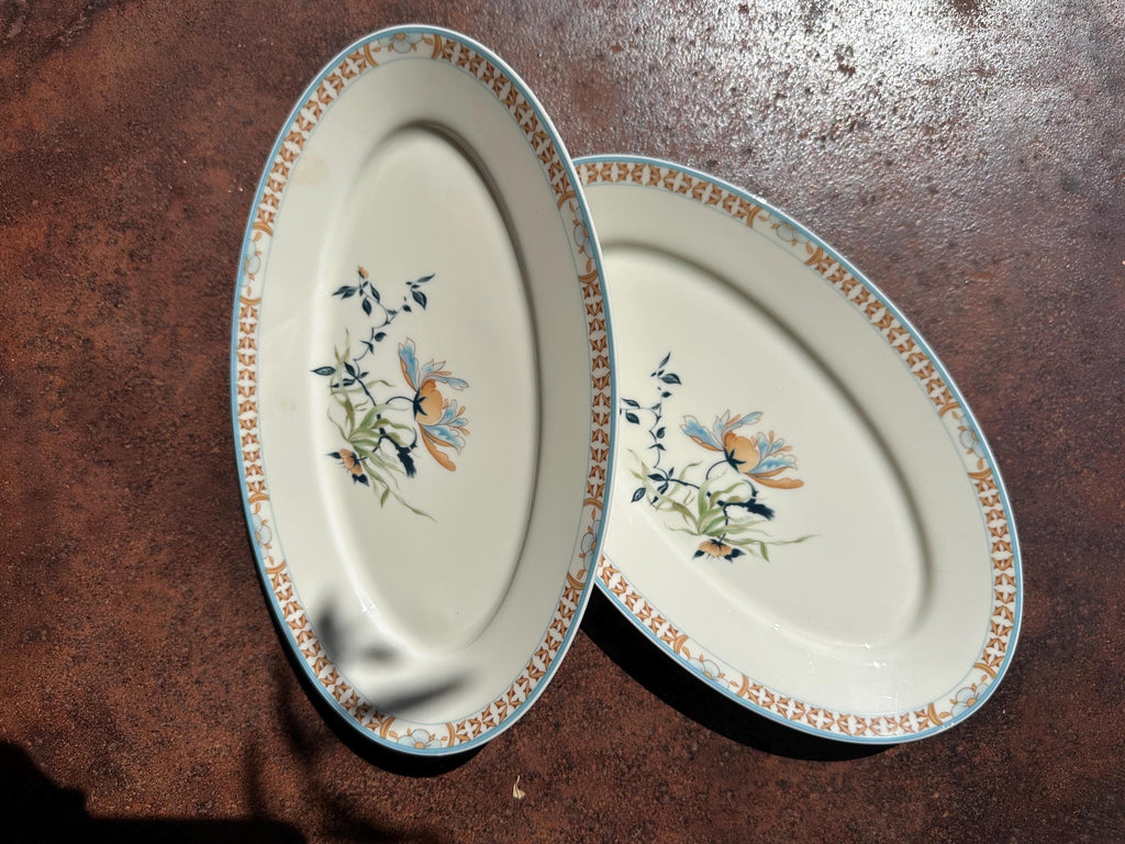 Duo de Raviers en Porcelaine de Limoges - Jammet Seignolles - Modèle "Manille" - Lot de 2 - Vintage France