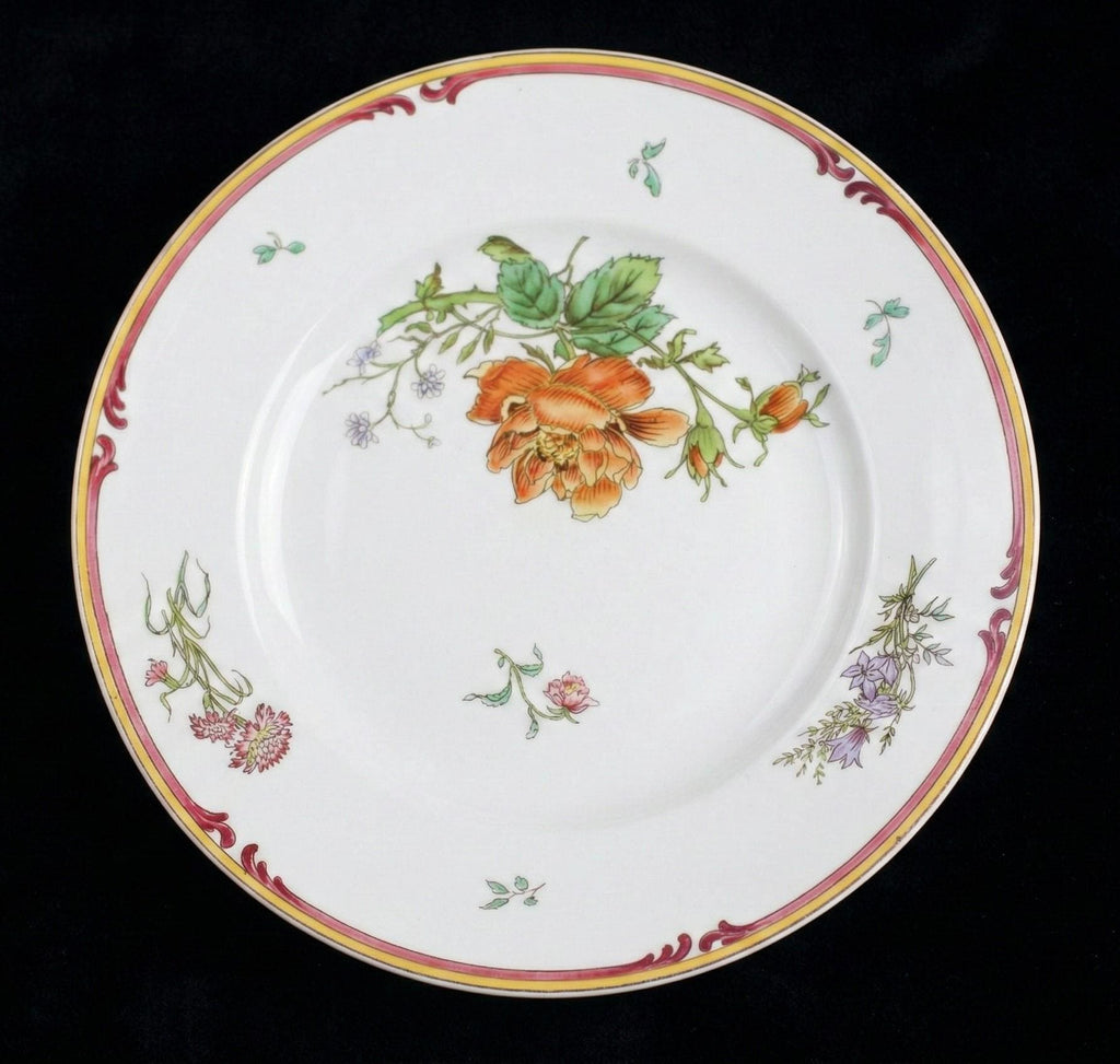 Assiette ancienne en faïence Sarreguemines – Modèle Pompadour