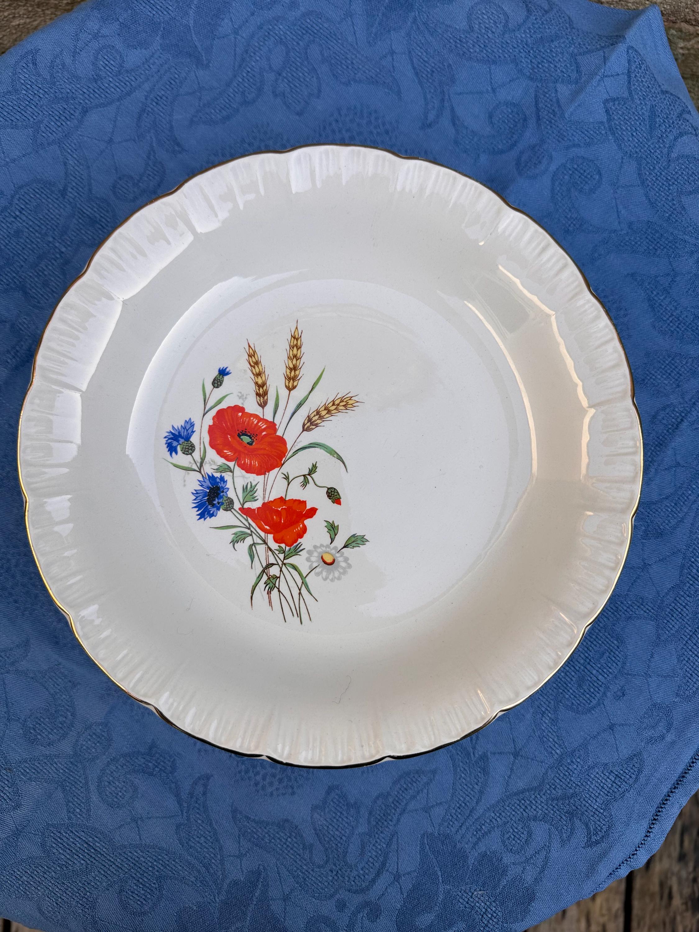 Antique Digoin & Sarreguemines Soup Plates – Rapsodie Model Set of 8