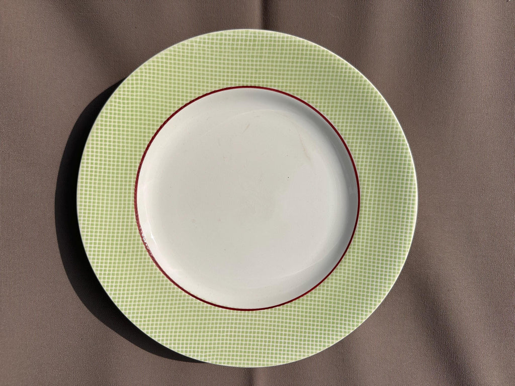 5 assiettes vintage en faïence de Salins – Modèle Izoard