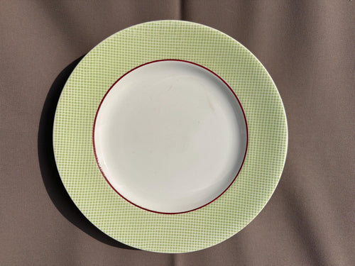 5 assiettes vintage en faïence de Salins – Modèle Izoard