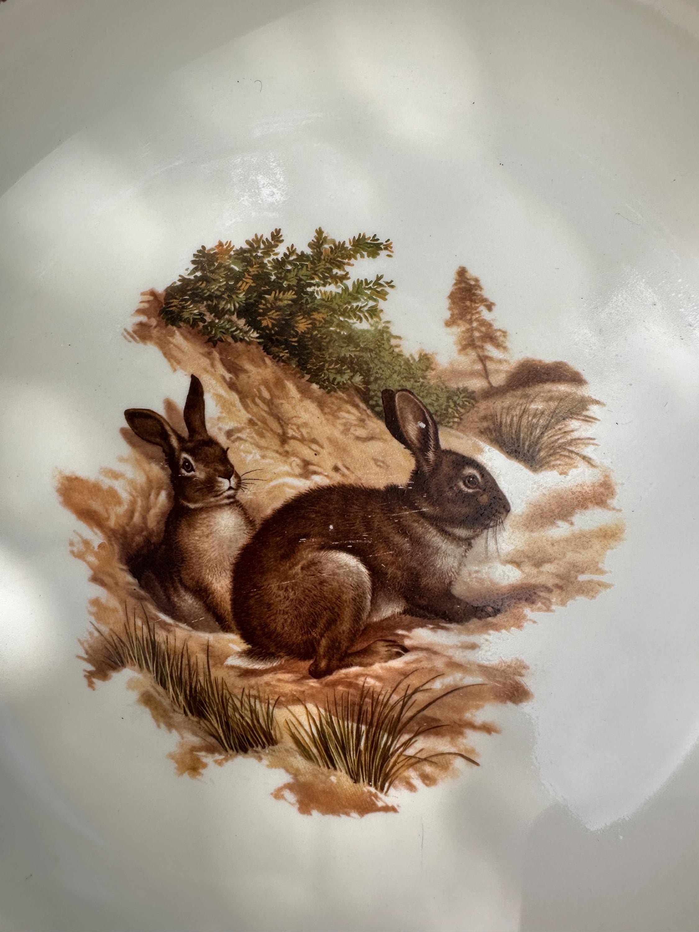 Large hollow dish Moulin des Loups Orchies – Game Bird Model