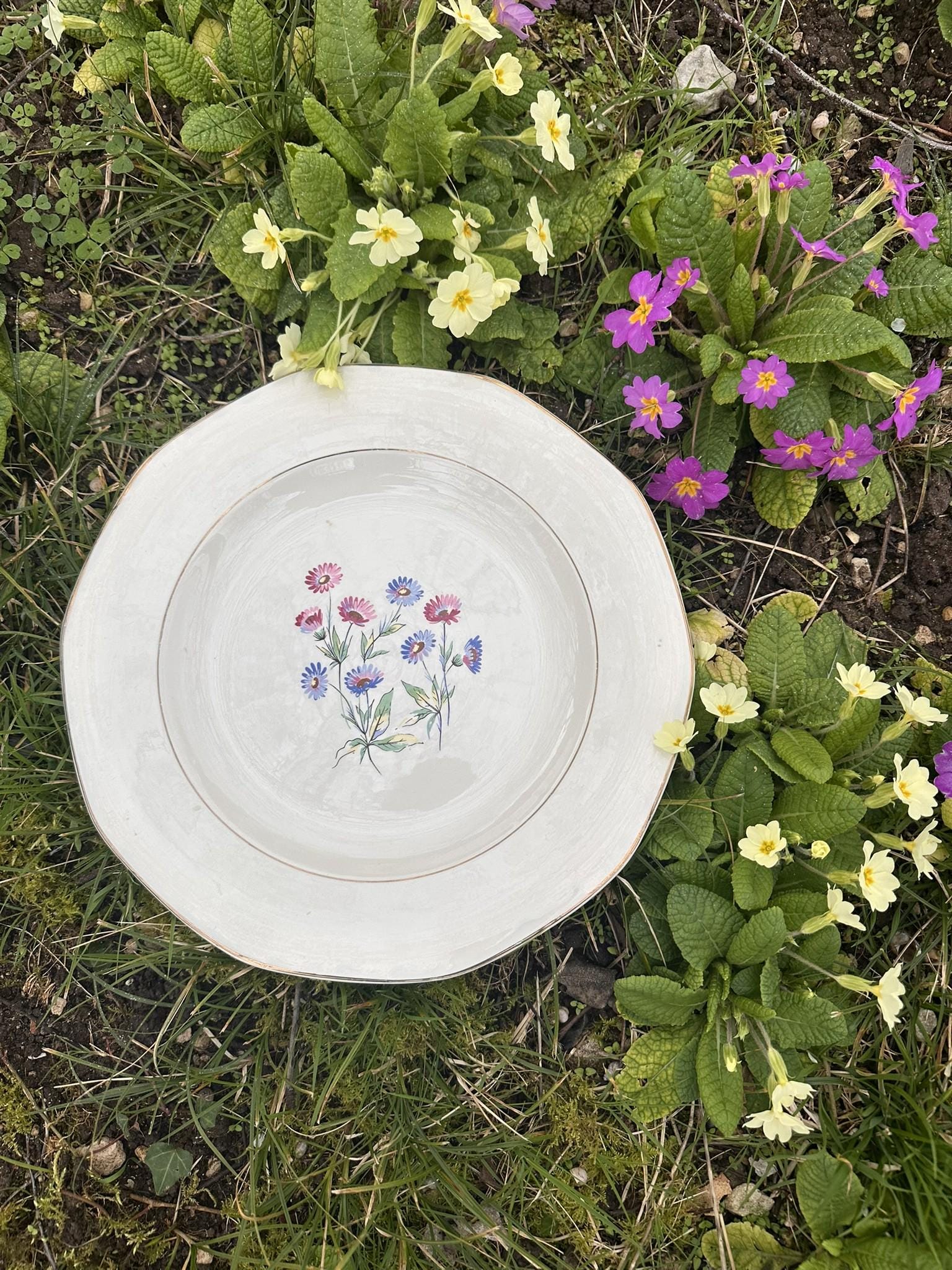 Vintage Digoin & Sarreguemines Serving Dish – Christine Model