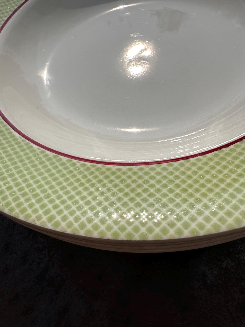 6 assiettes creuses anciennes Salins – Modèle Isoard