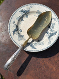 6 assiettes anciennes en faïence de Salins – Modèle Izoard