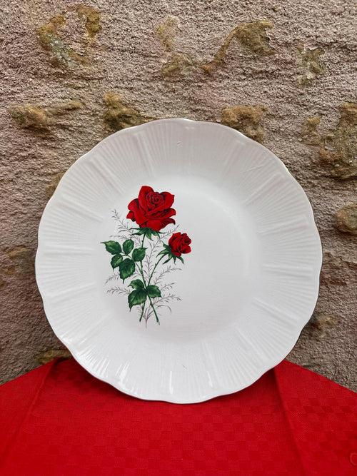 5 assiettes creuses anciennes Saint-Amand – Modèle Claudia