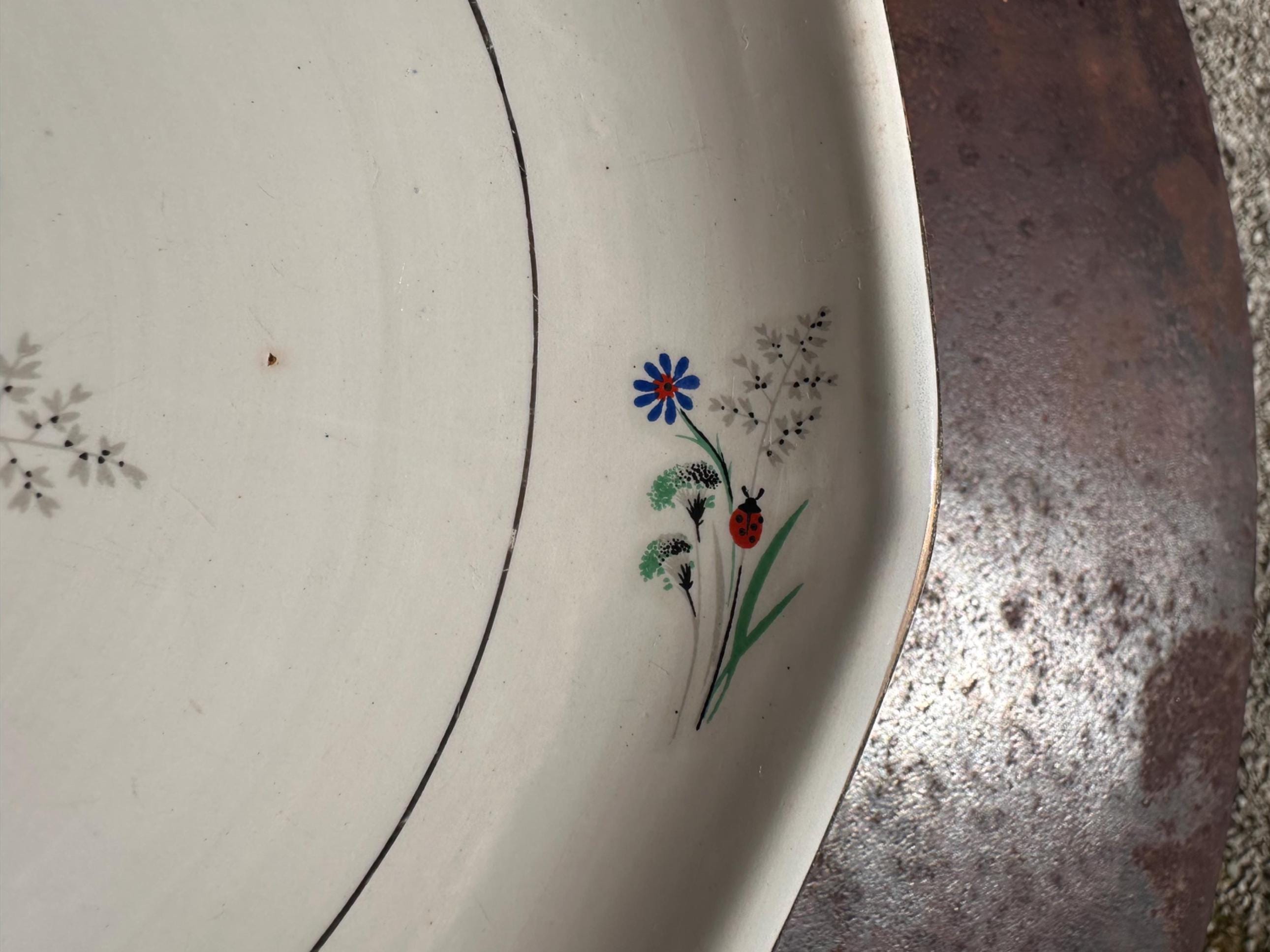 Sarreguemines earthenware cake dish – Nadin model
