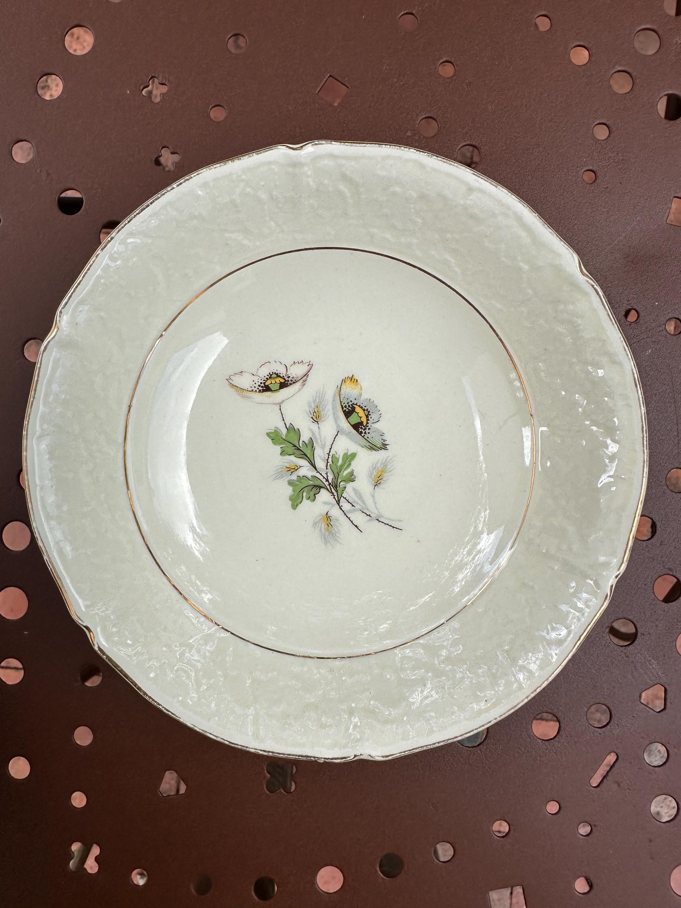 Saint-Amand -Lot de 5 ( +1 offerte ) Petites Coupelles Vintage Ceranord Saint-Amand – Modèle "Coquelicots" – 15 cm – Déco Rétro - Années 50