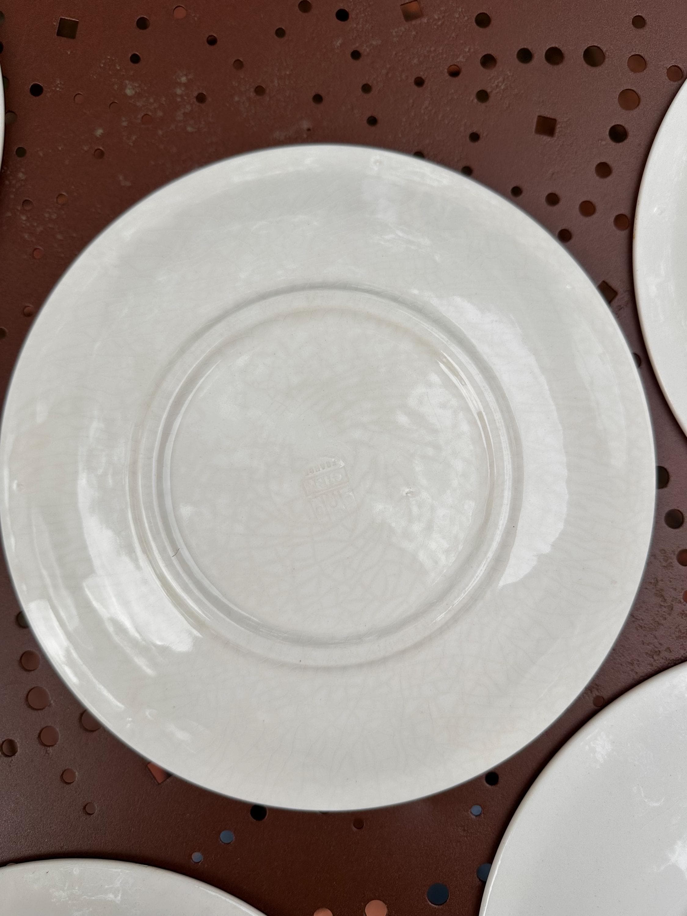 Lot de 7 Assiettes Calottes Gien "Suprême", Pasta Bowls Vintage