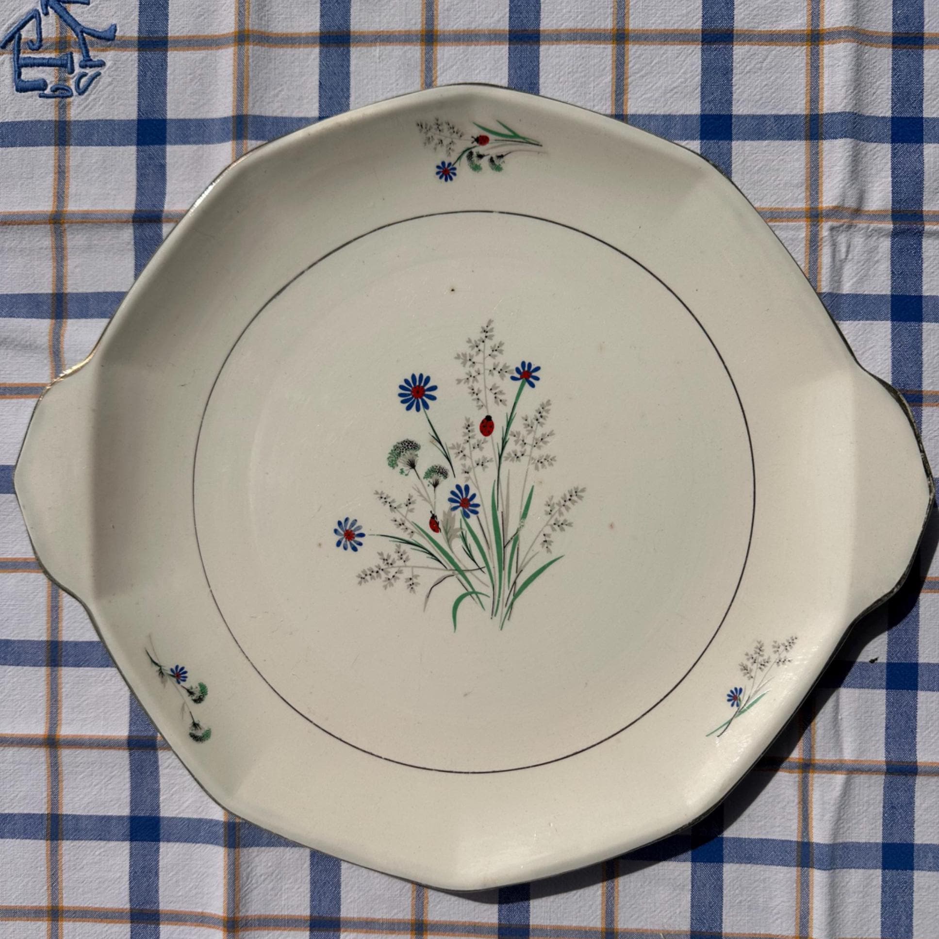 Sarreguemines earthenware cake dish – Nadin model