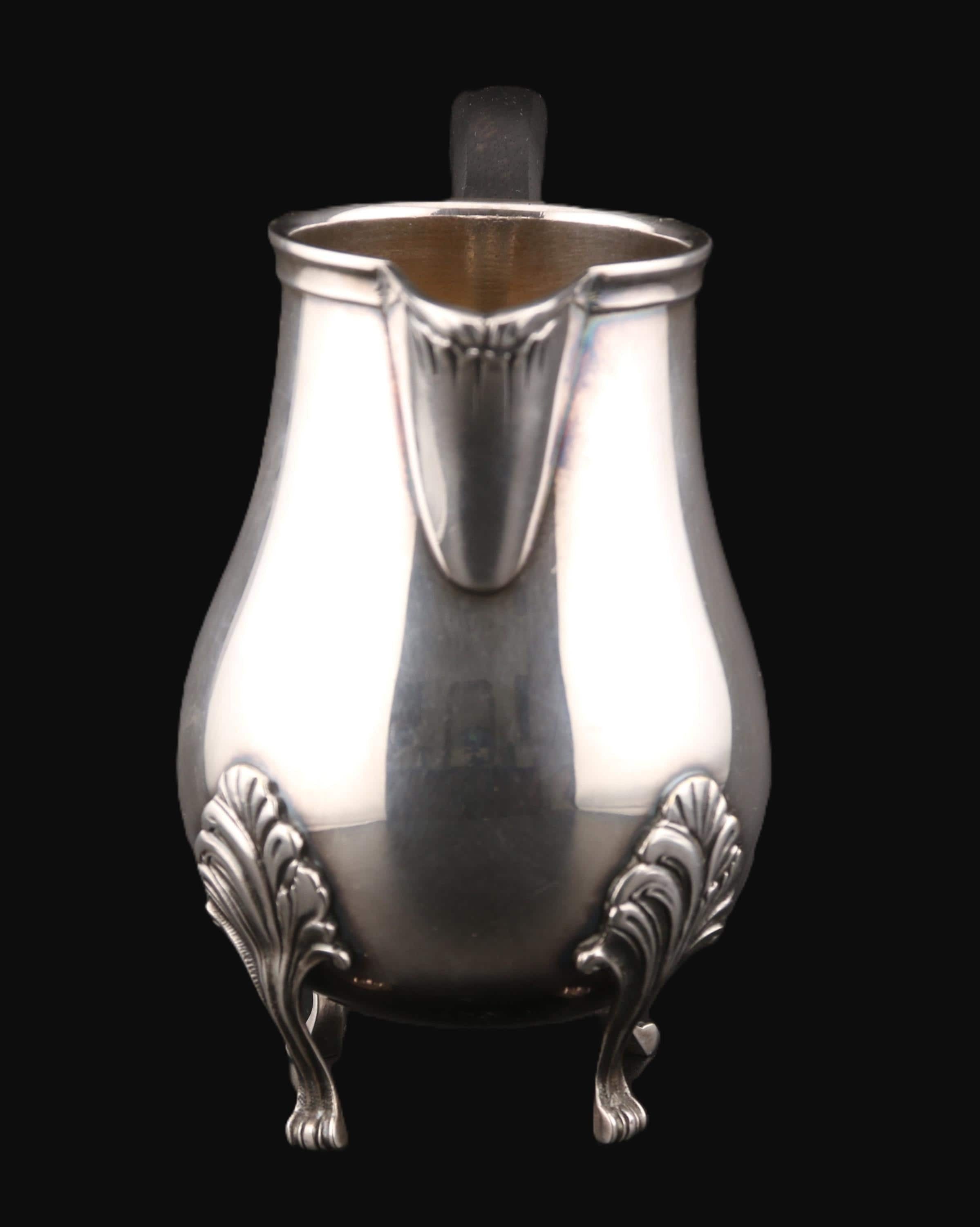 Silver-plated & Blackened Wood Milk Jug – Chic Flea Market & Tableware