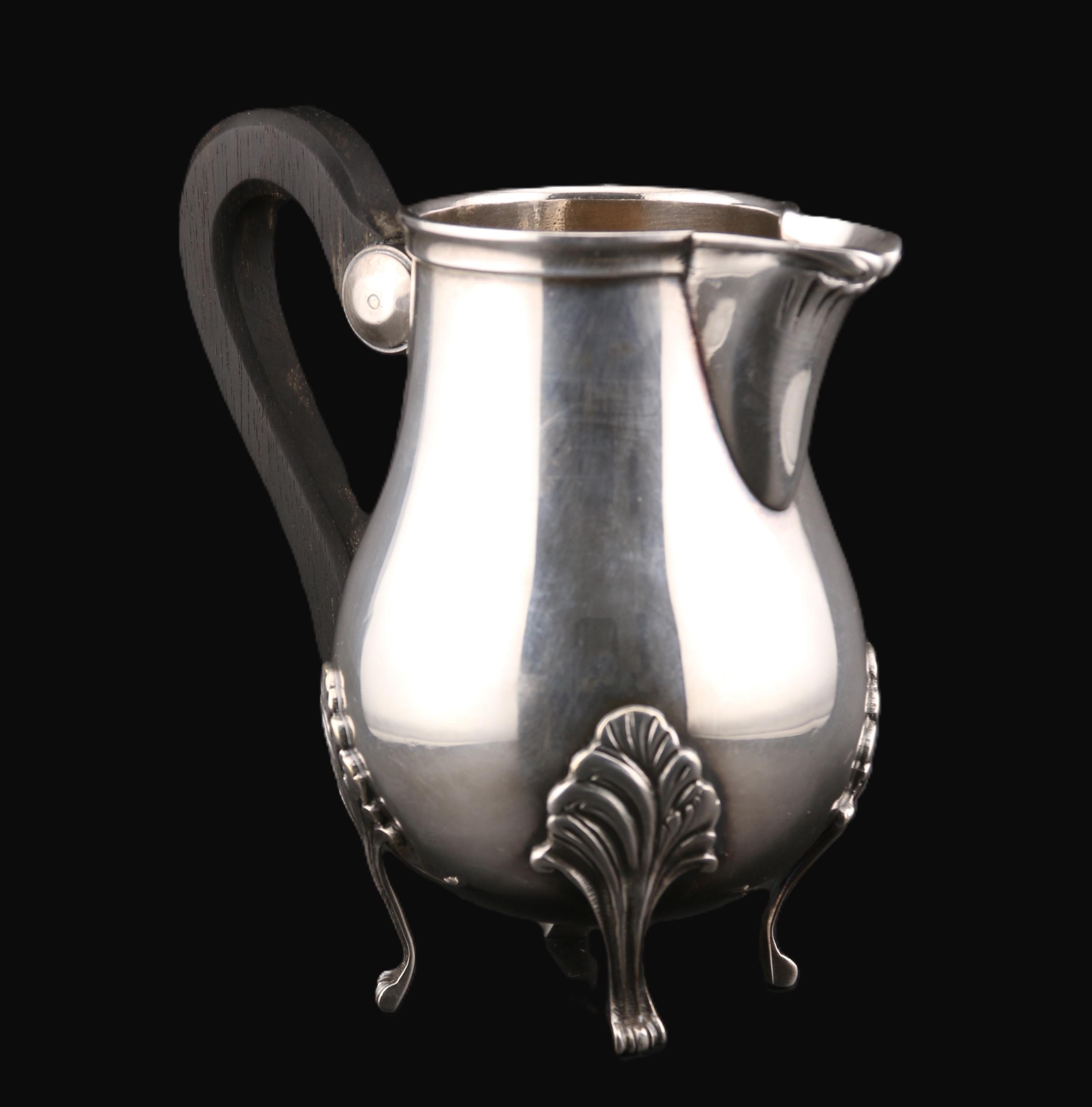 Silver-plated & Blackened Wood Milk Jug – Chic Flea Market & Tableware