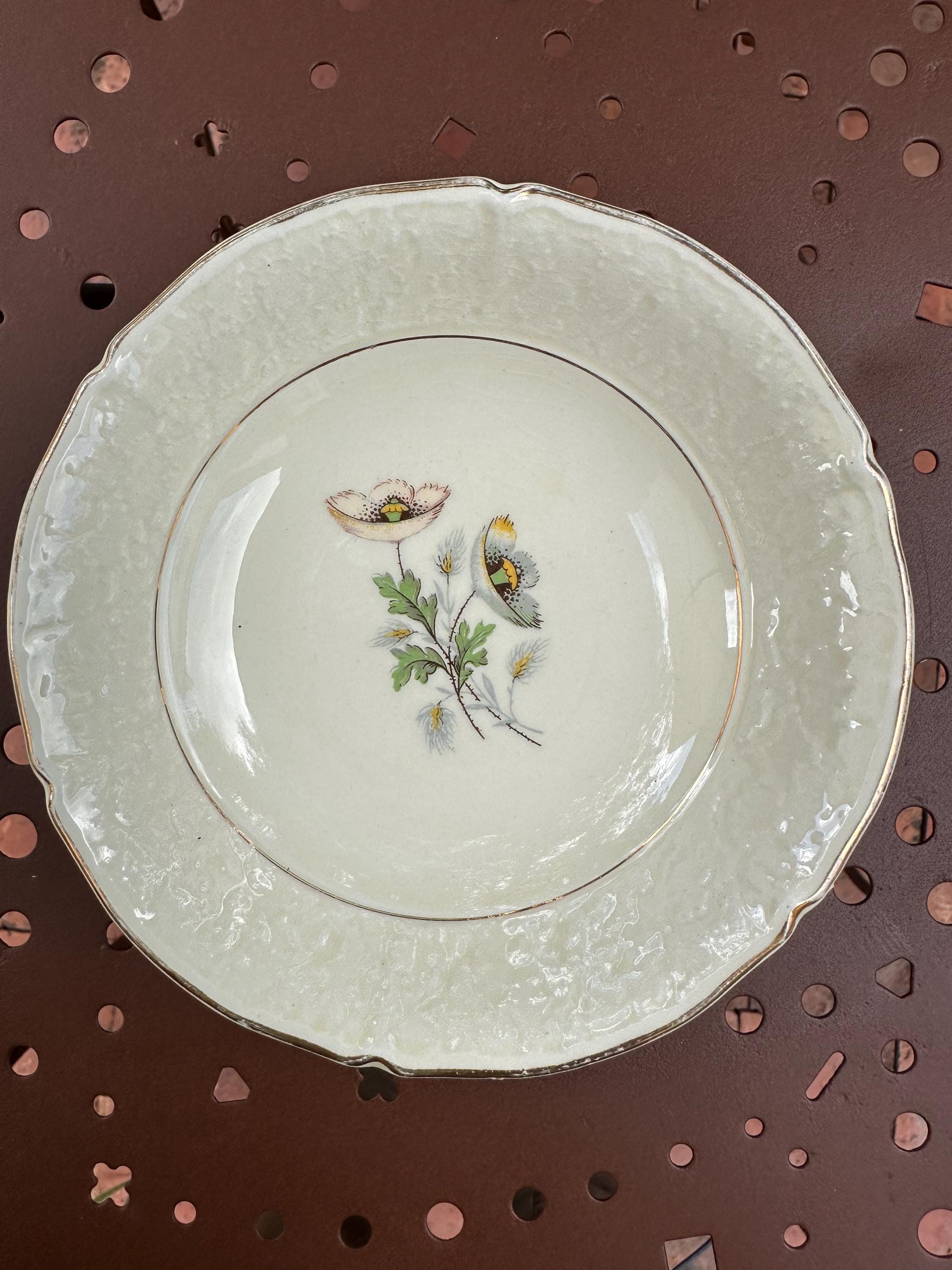 Saint-Amand -Lot de 5 ( +1 offerte ) Petites Coupelles Vintage Ceranord Saint-Amand – Modèle "Coquelicots" – 15 cm – Déco Rétro - Années 50