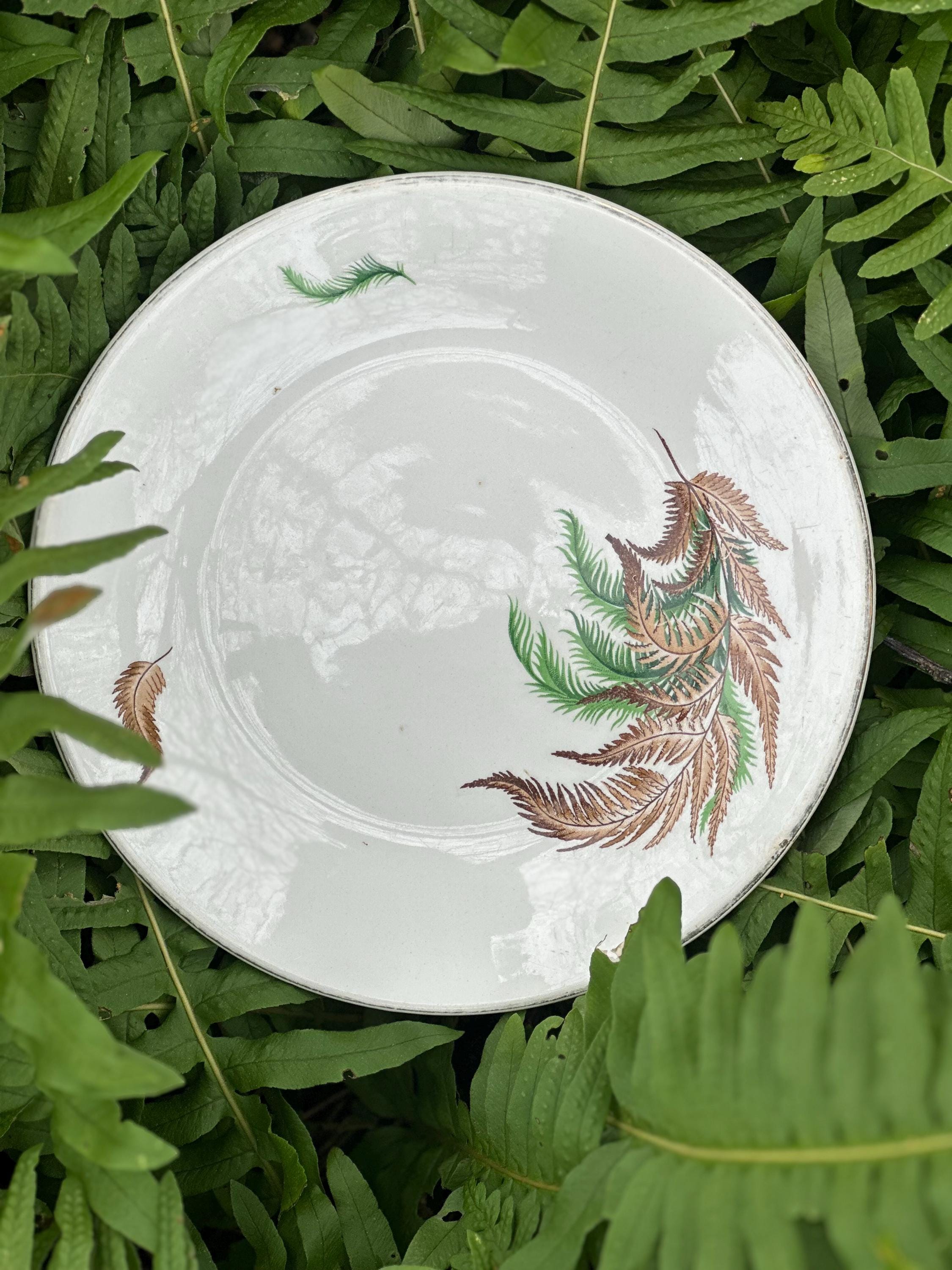 Set of 4 Digoin & Sarreguemines "Lamartine" Dessert Plates