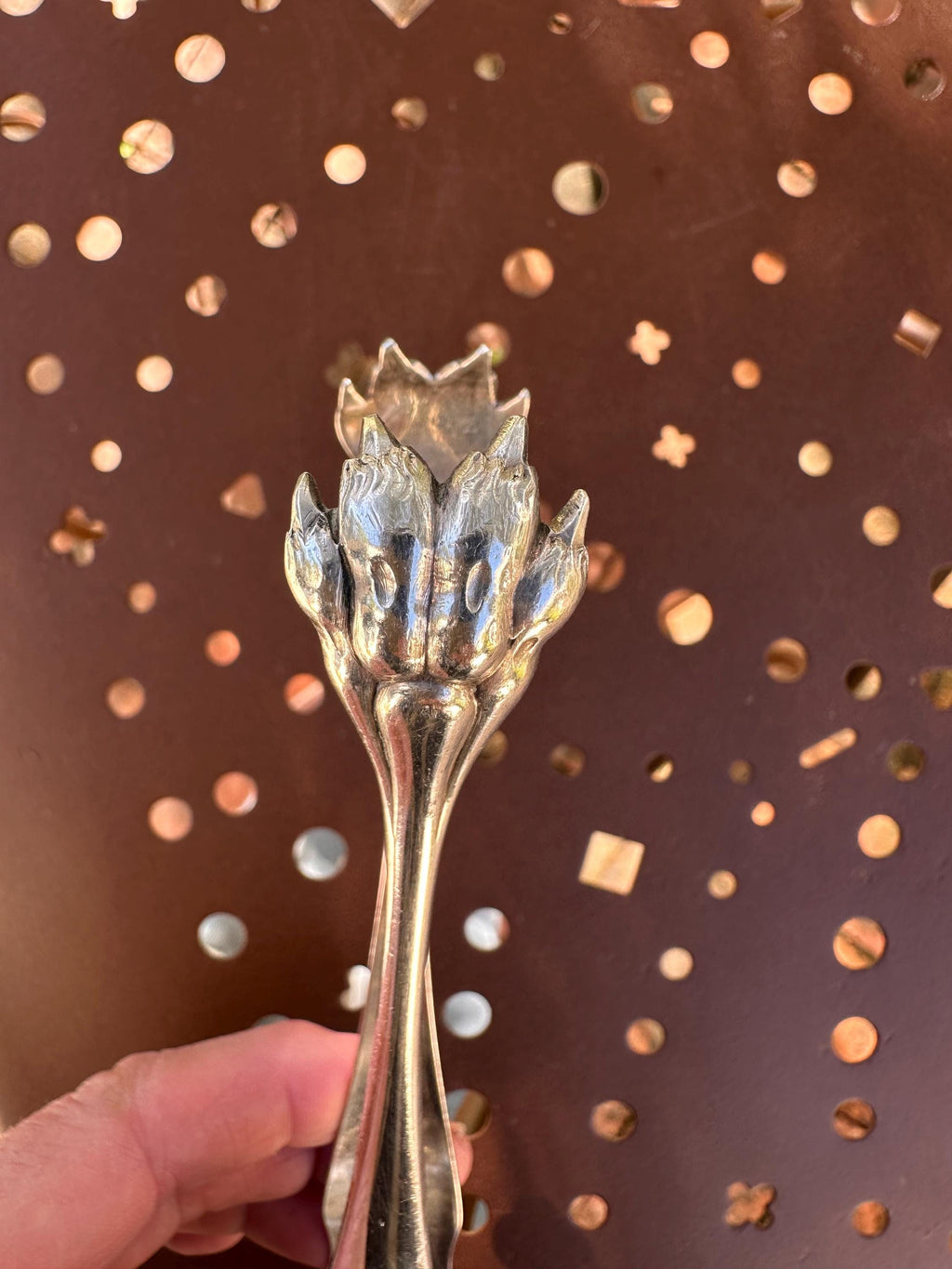 Pince à sucre ancienne Christofle – Style Louis XV monogrammée
