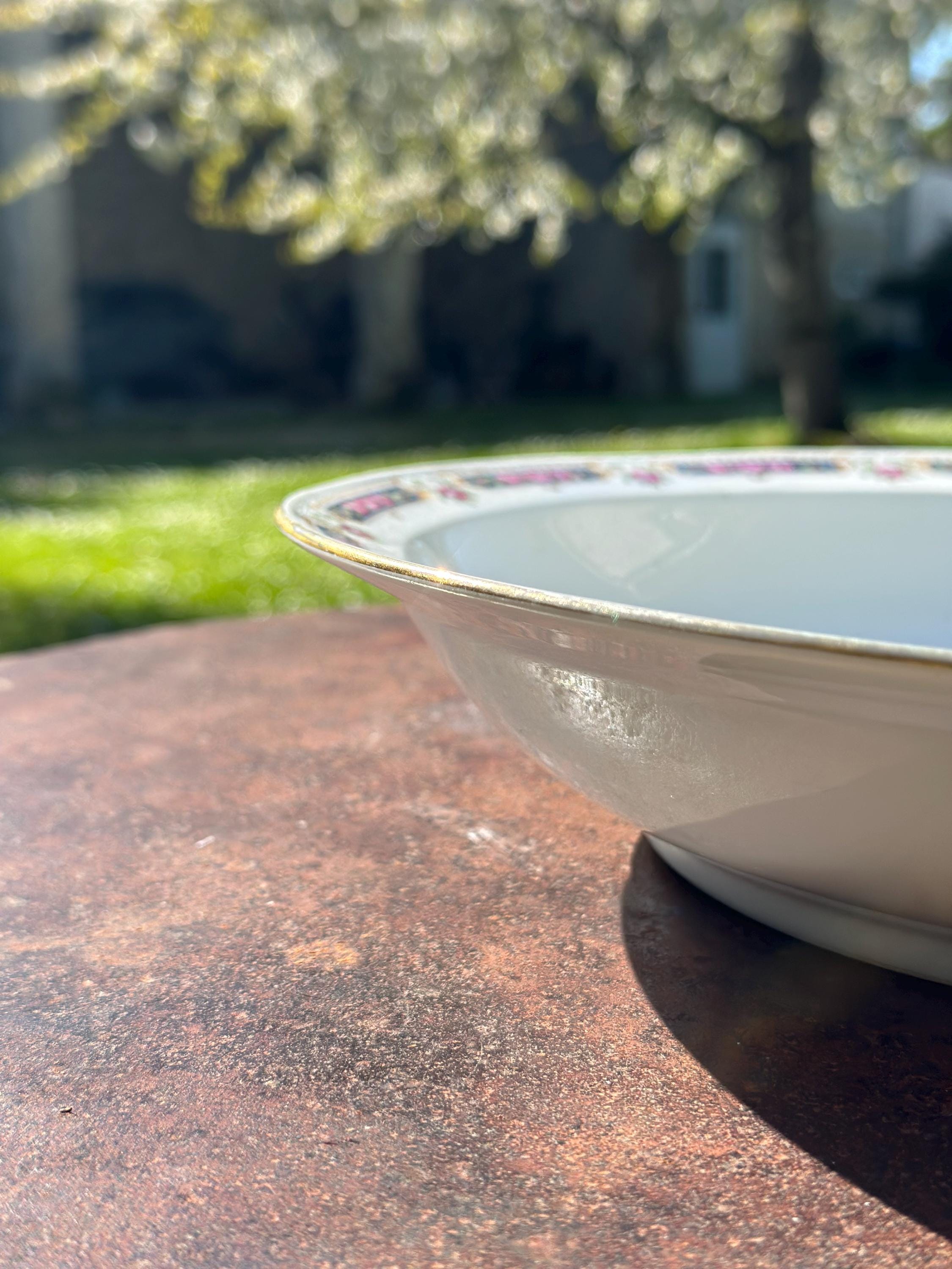 Grand plat creux Bernardaud Limoges – Porcelaine ancienne
