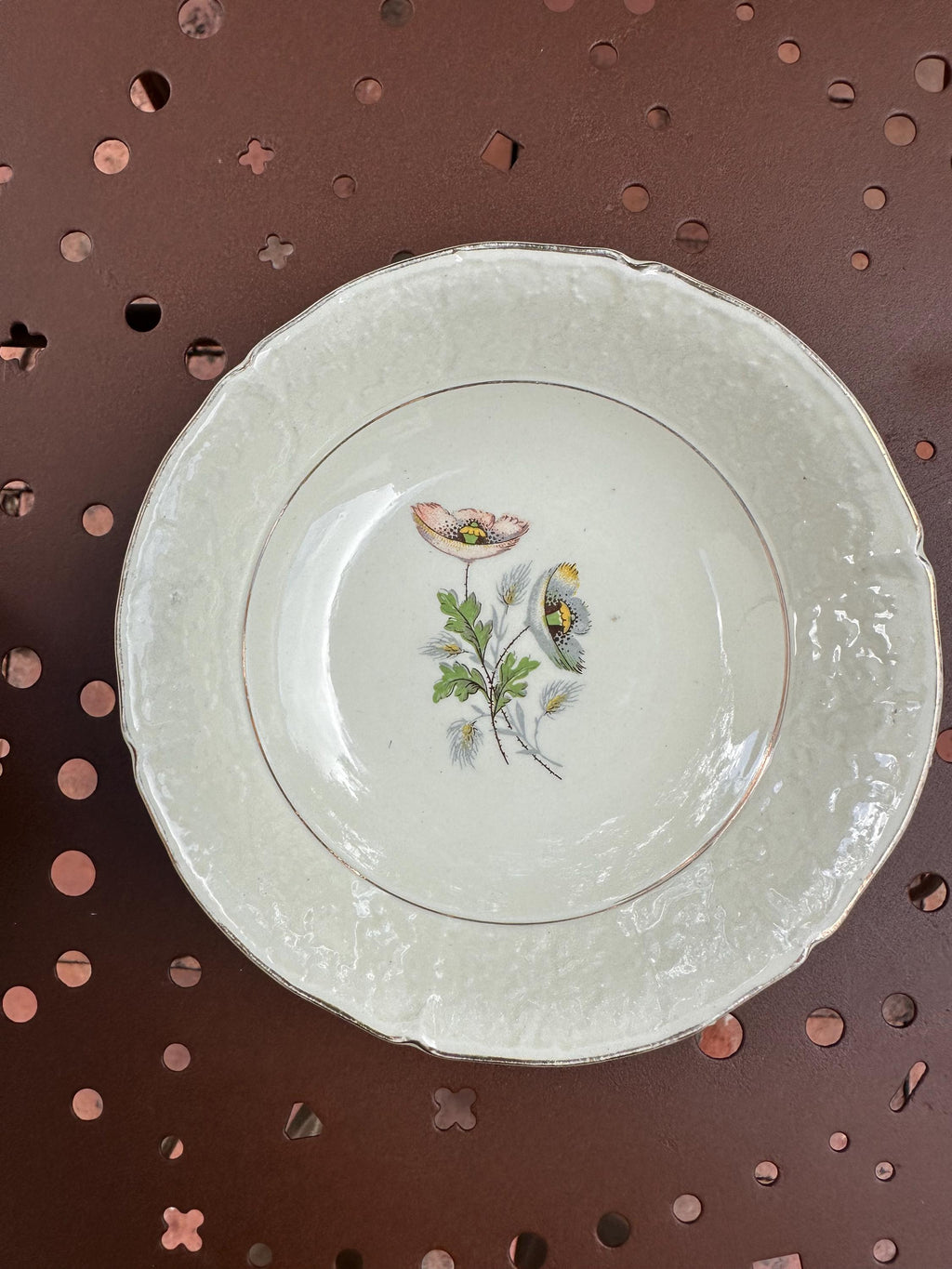 Saint-Amand -Lot de 5 ( +1 offerte ) Petites Coupelles Vintage Ceranord Saint-Amand – Modèle "Coquelicots" – 15 cm – Déco Rétro - Années 50