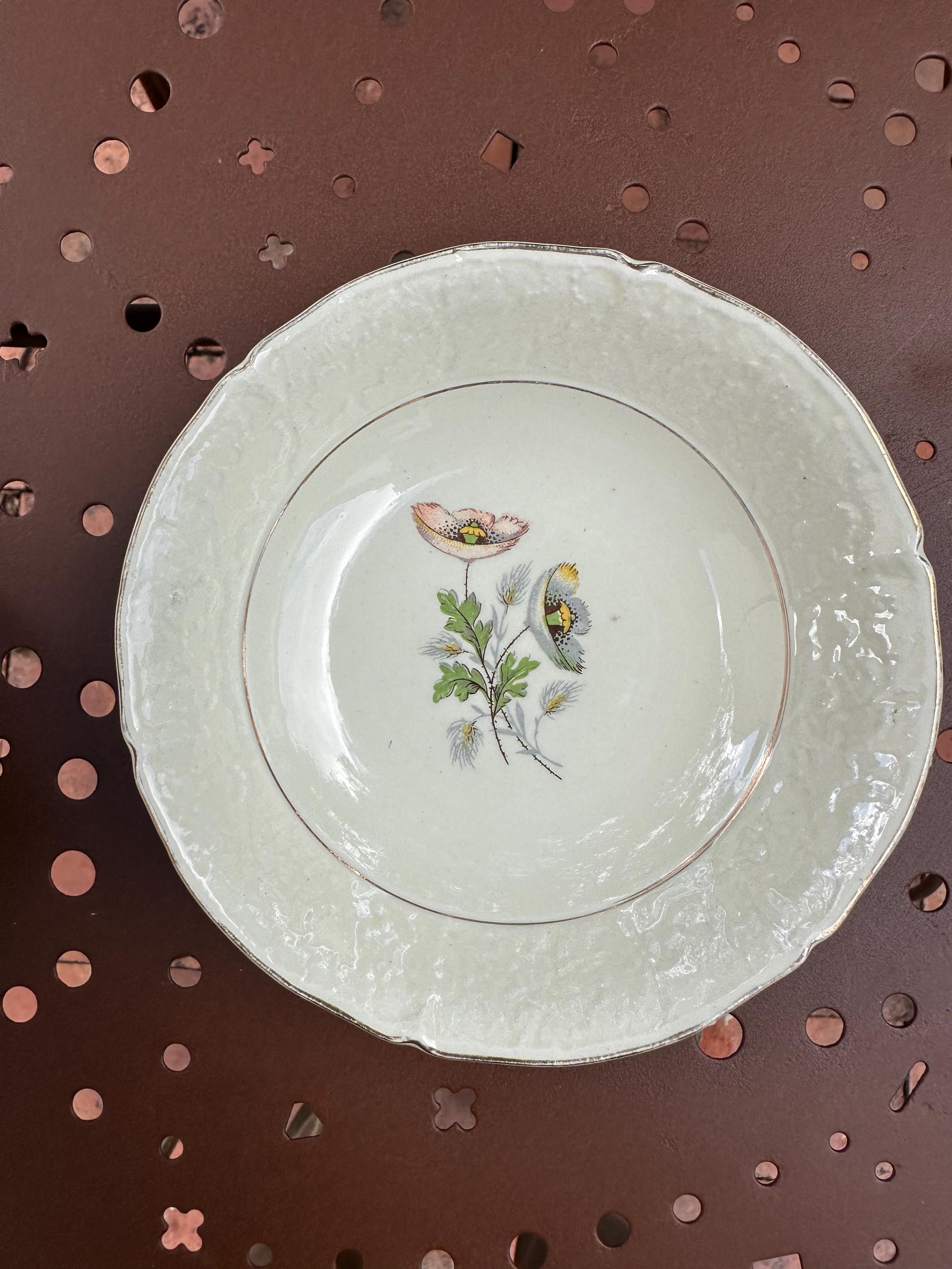 Saint-Amand -Lot de 5 ( +1 offerte ) Petites Coupelles Vintage Ceranord Saint-Amand – Modèle "Coquelicots" – 15 cm – Déco Rétro - Années 50