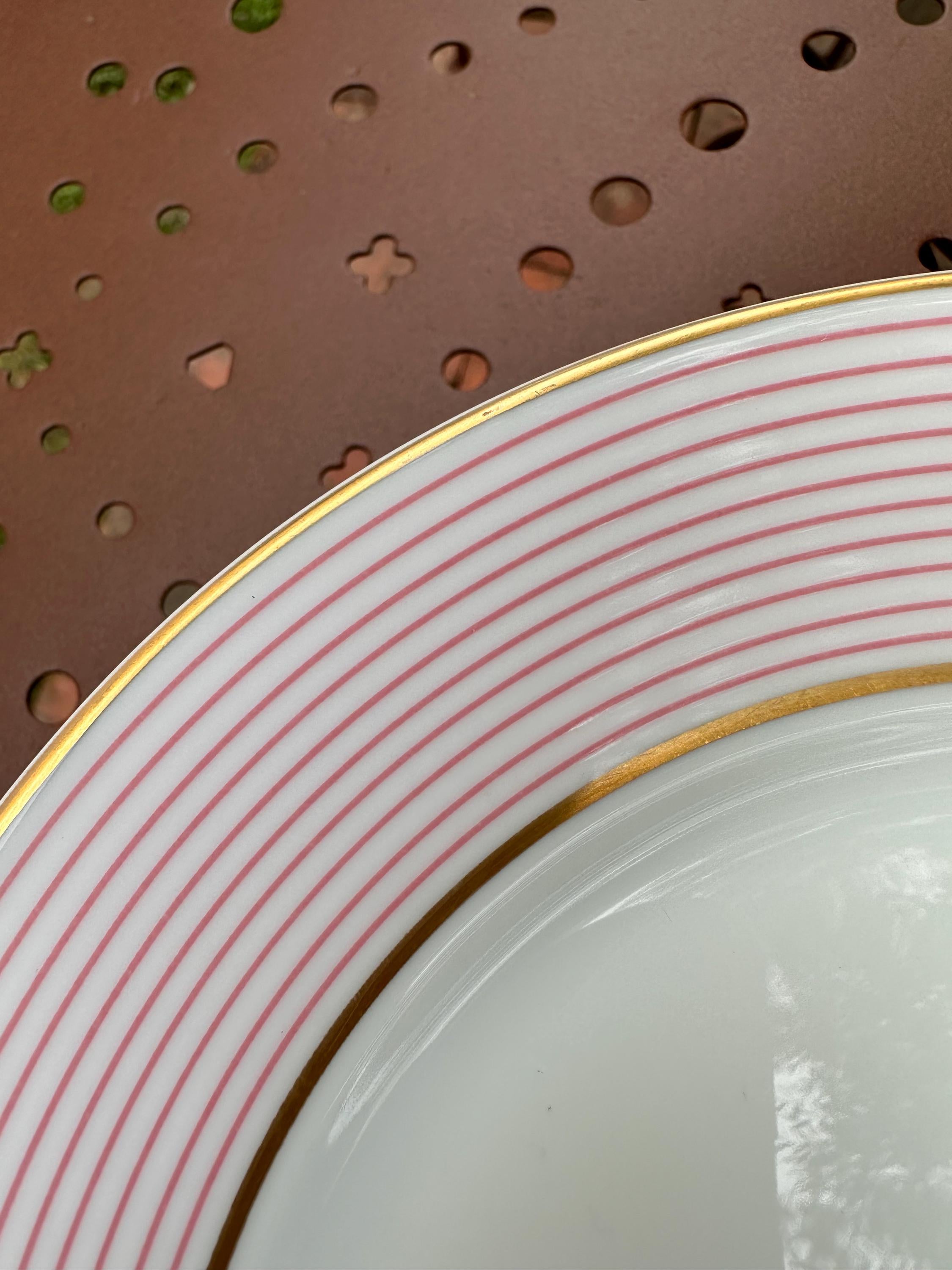 6 assiettes à dessert Raynaud Limoges – Modèle Céralène