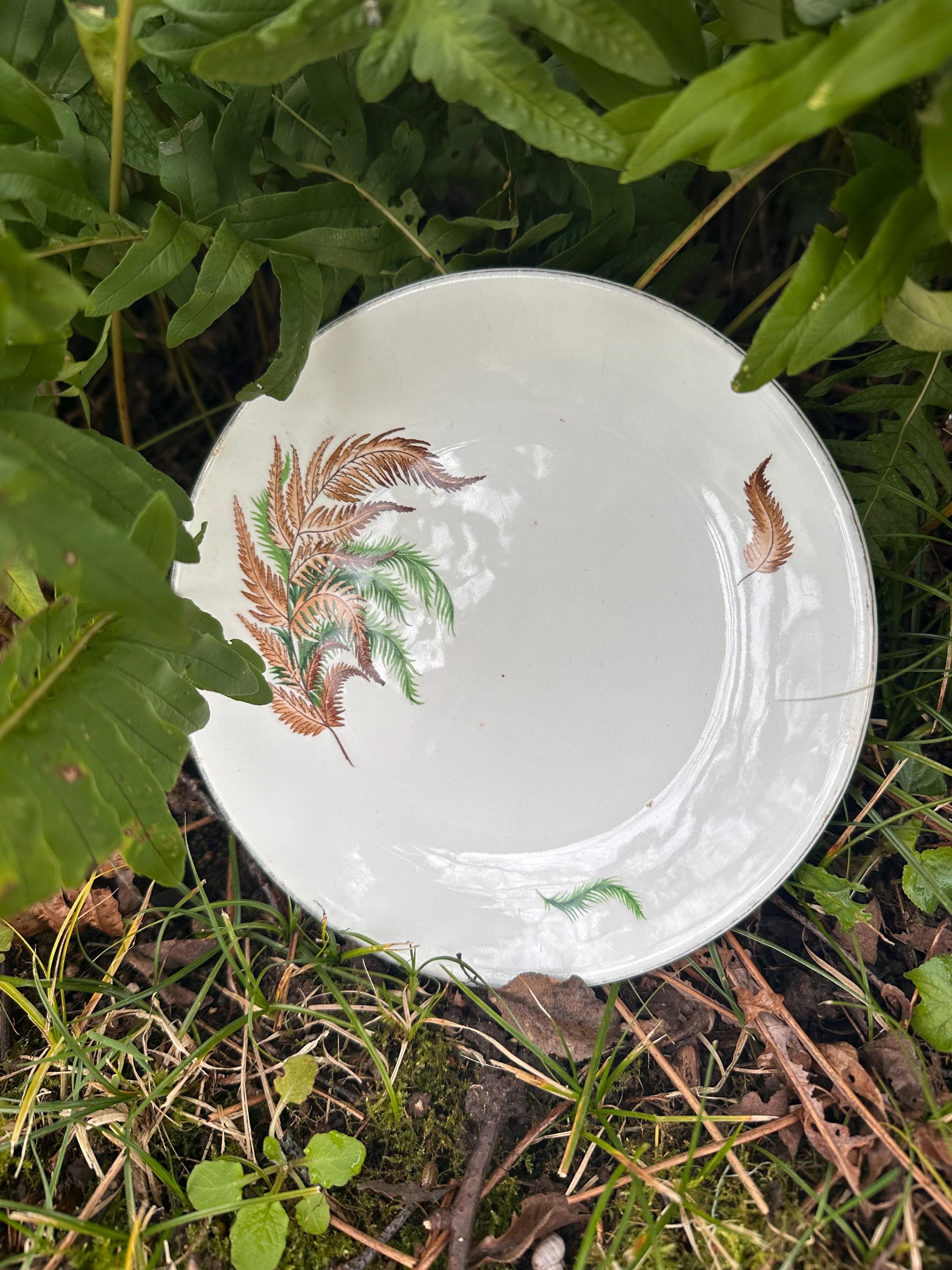 Set of 4 Digoin & Sarreguemines "Lamartine" Dessert Plates