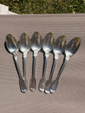 6 petites cuillères en métal argenté Gabriel Gay – Modèle Filet