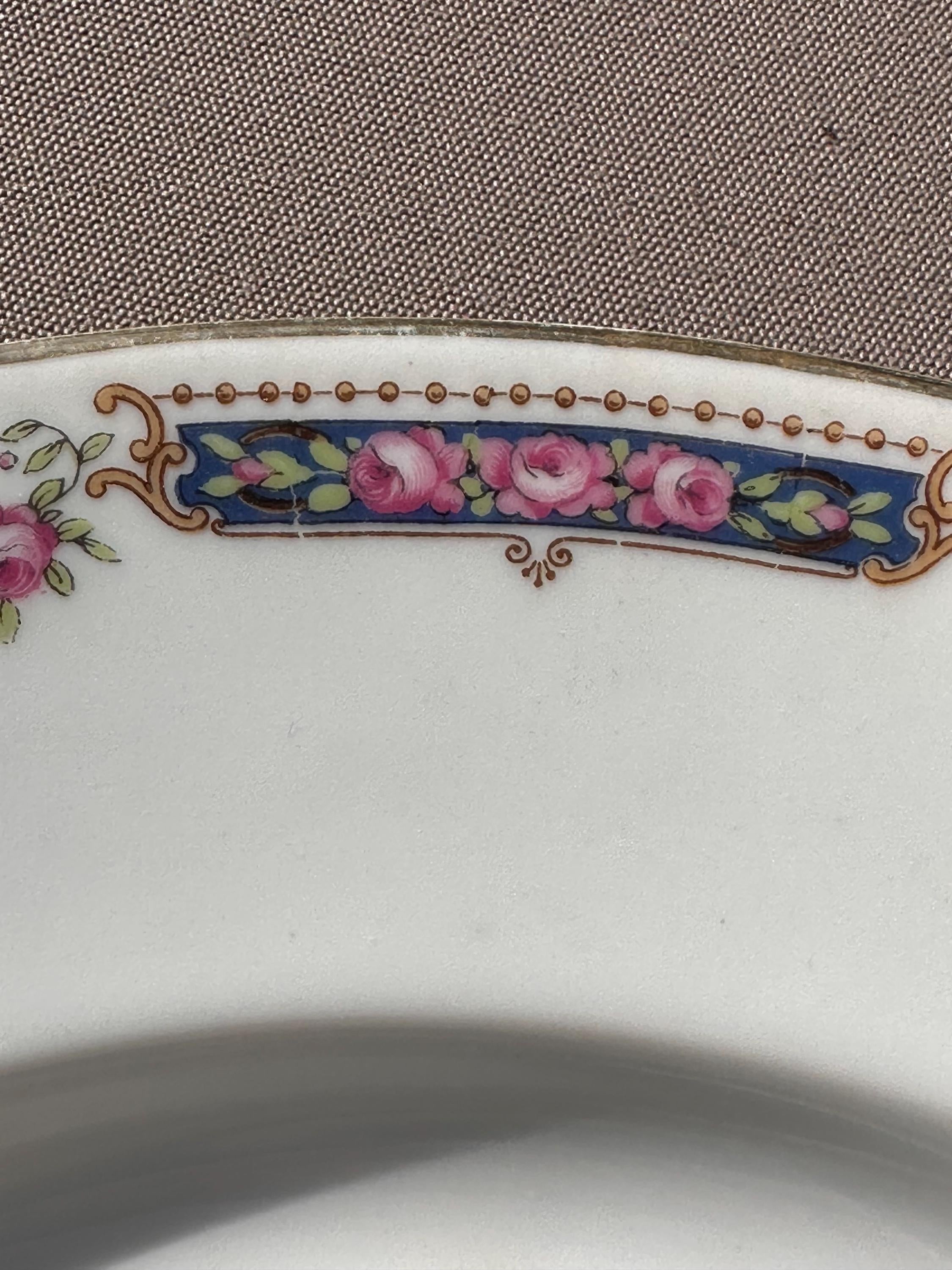 Large Bernardaud Limoges soup plate – Antique porcelain
