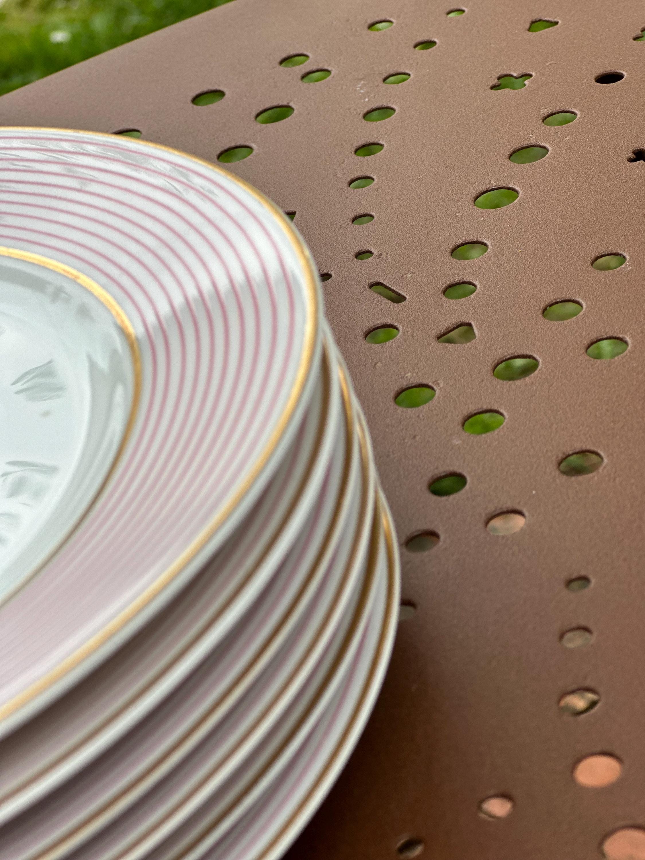 6 assiettes à dessert Raynaud Limoges – Modèle Céralène