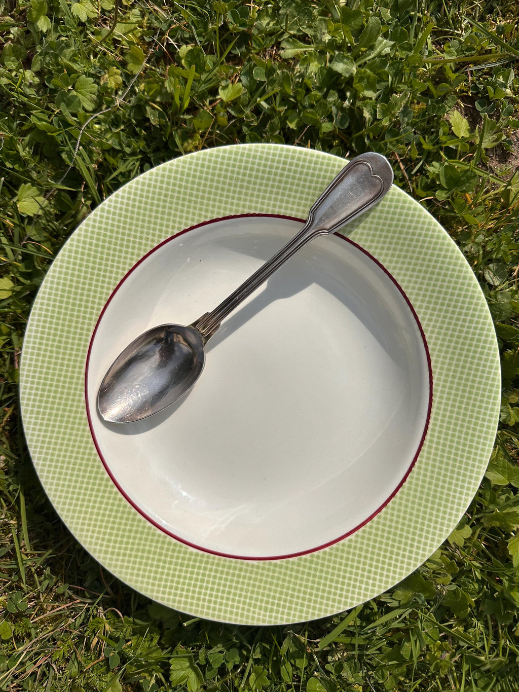 6 assiettes creuses anciennes Salins – Modèle Isoard