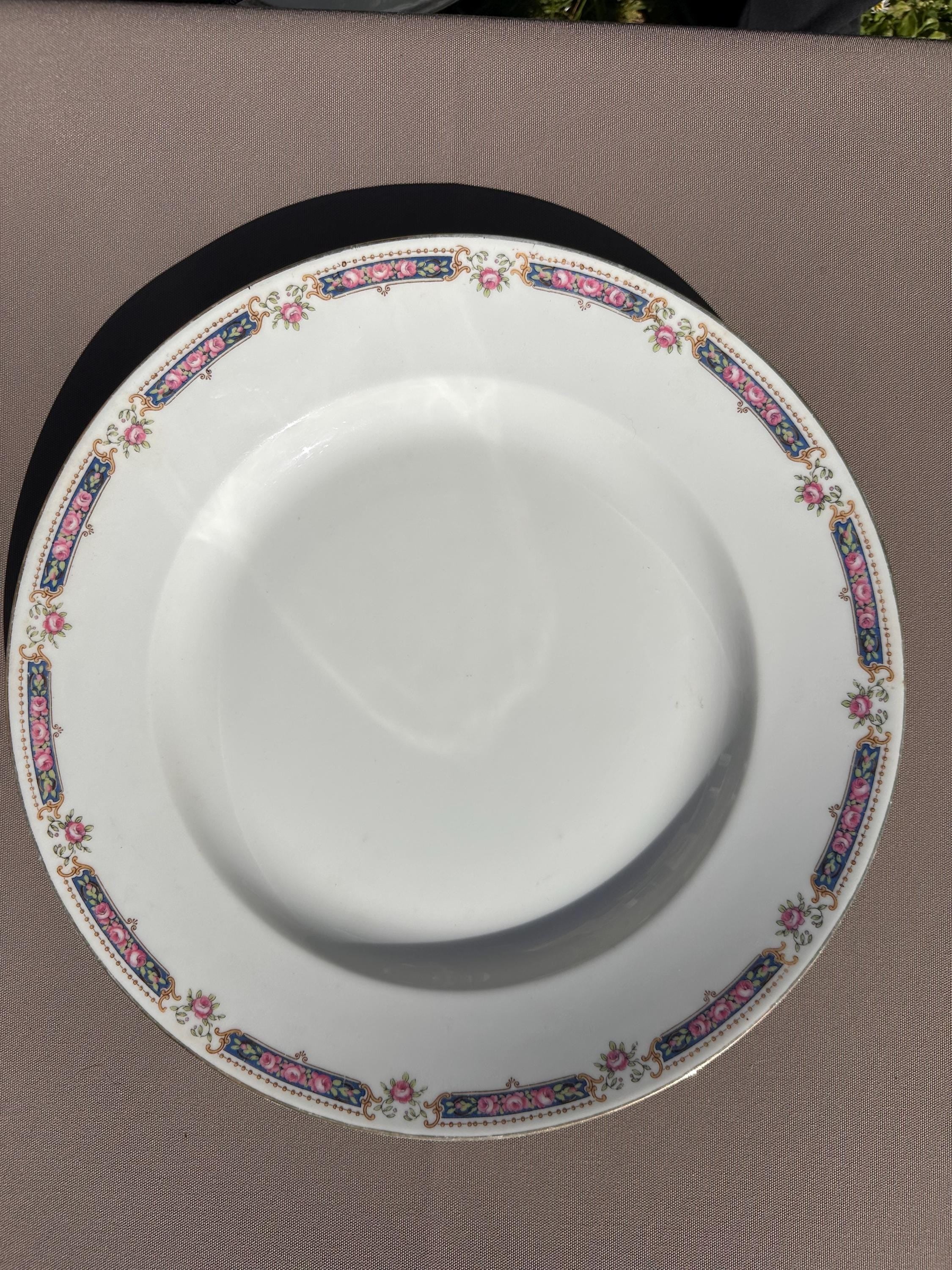 Large Bernardaud Limoges soup plate – Antique porcelain