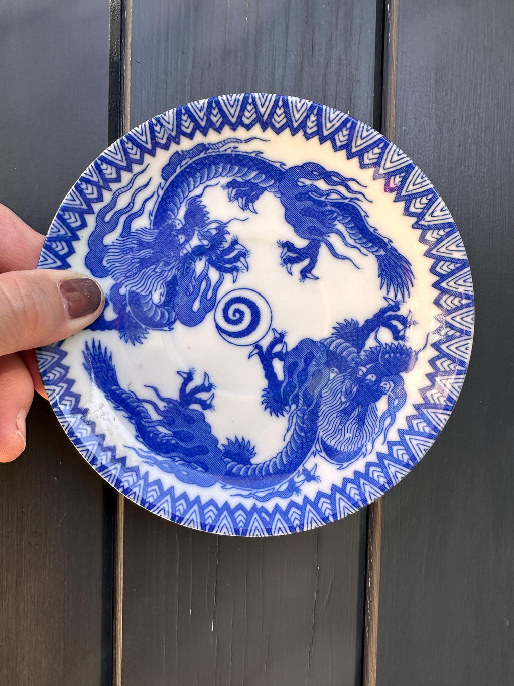 Petites assiettes  Vintage made in Japan en Porcelaine Bleue & Blanche – Assiettes à pain chic  –Art de la Table Japonais - lot de 4